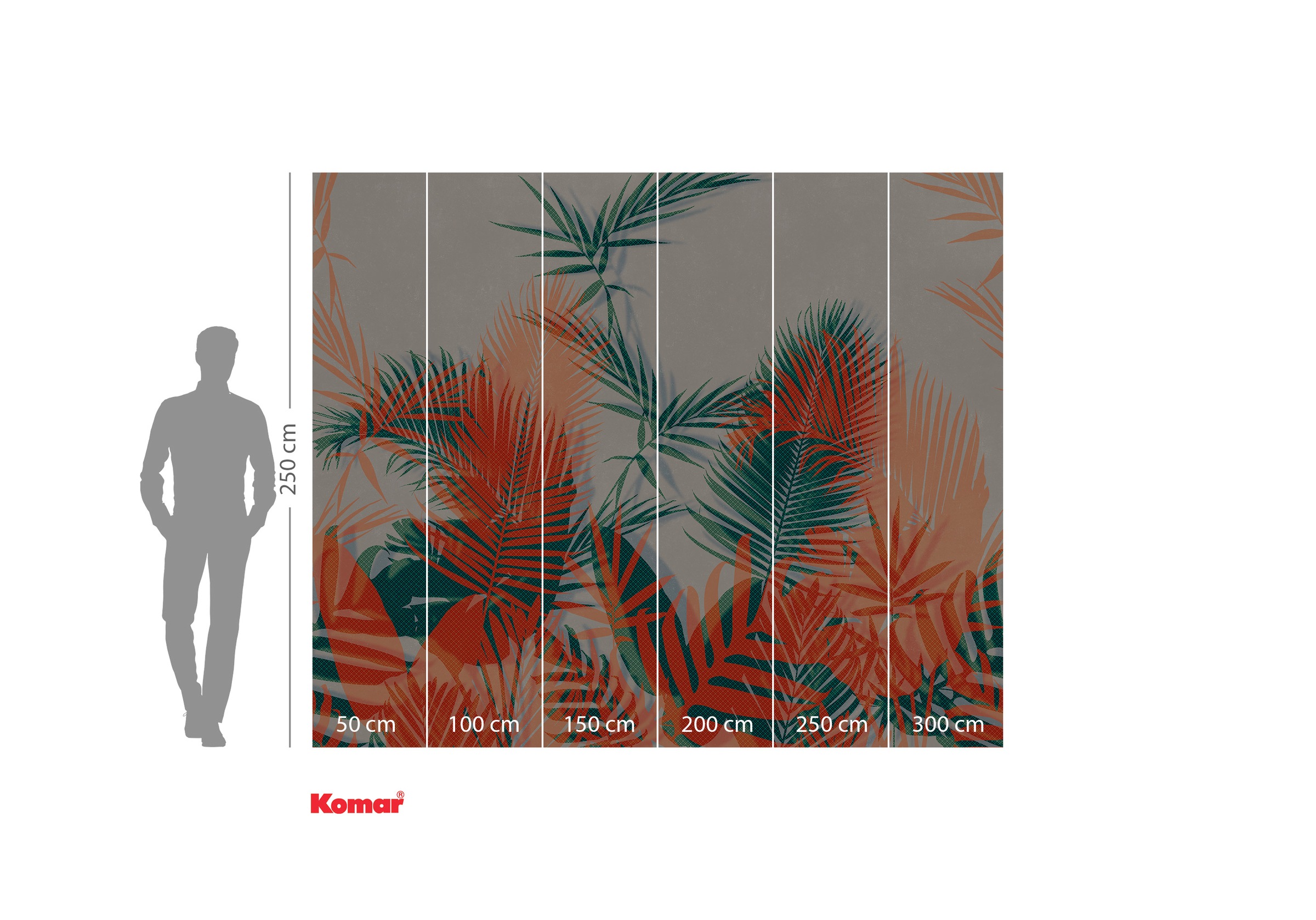 Komar Fototapete »Komar Vlies Fototapete - Tropical Trip - Grösse 300 x 250 cm«, bedruckt