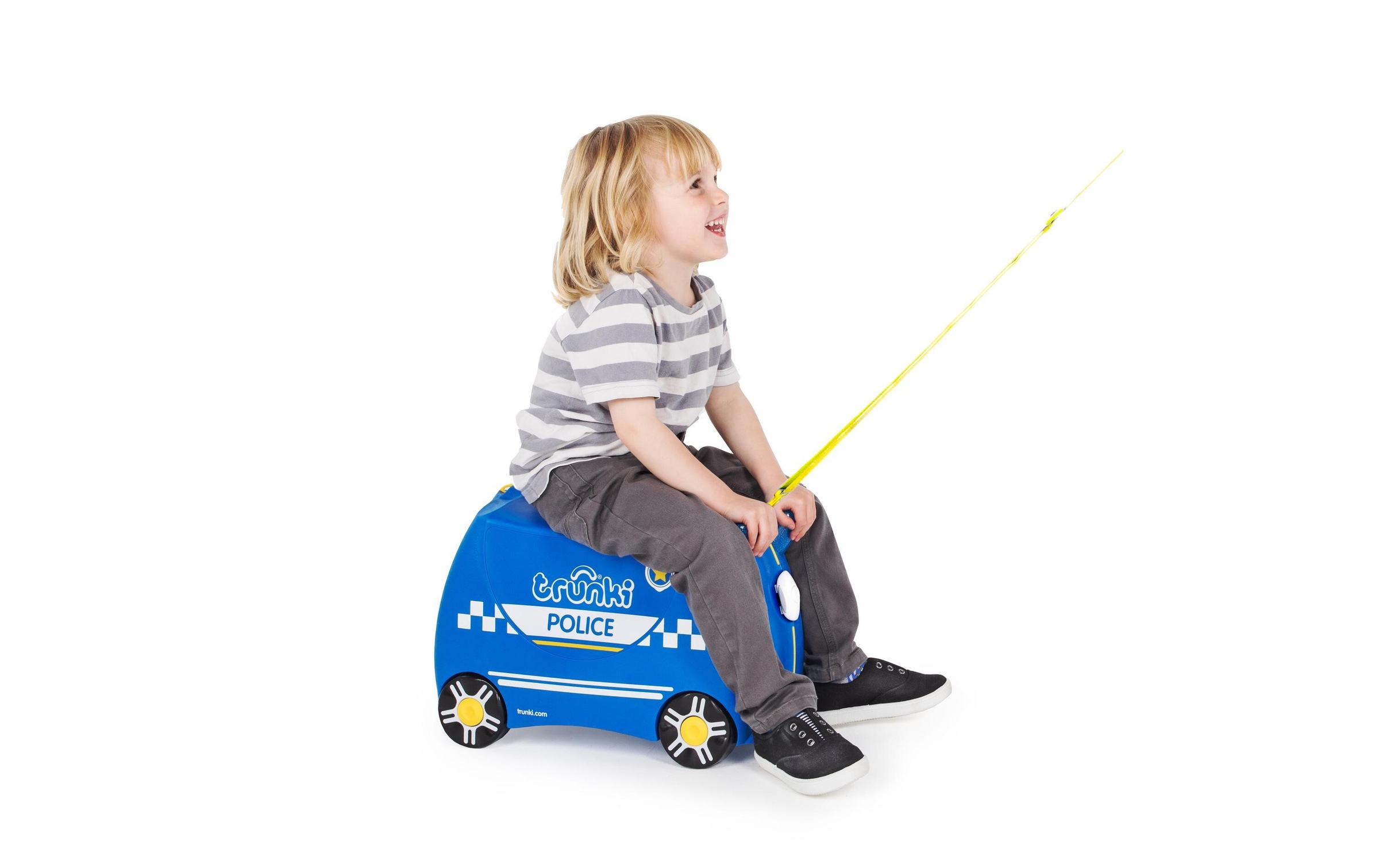 TRUNKI Trolley »Polizei Blau«, 4 Rollen