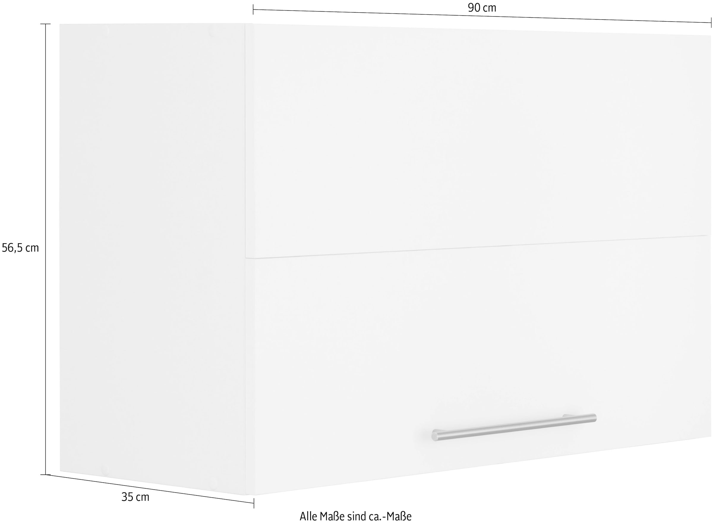 wiho Küchen Faltlifthängeschrank »Unna«, 90 cm breit, mit Soft Close Funktion