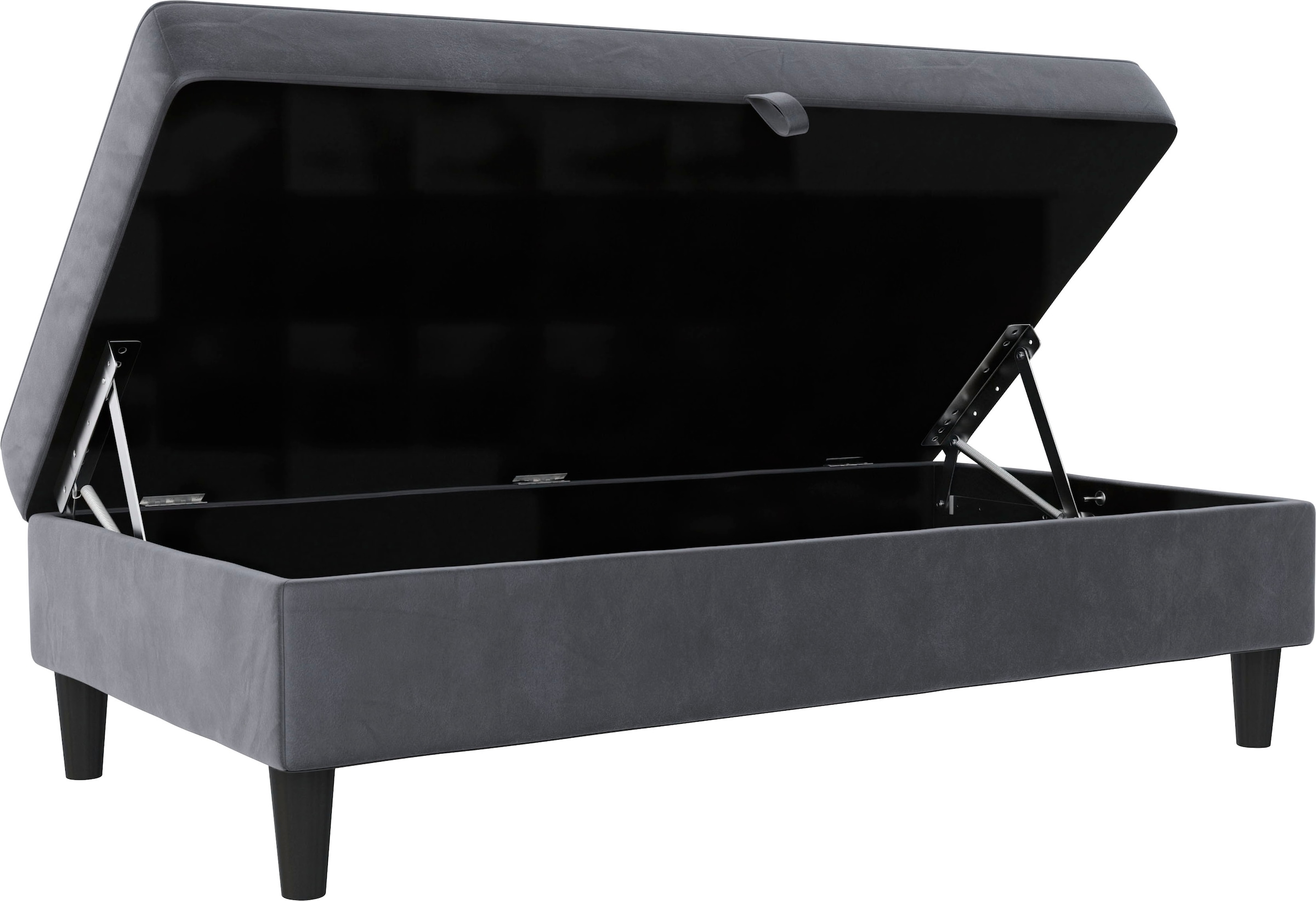 Dorel Home Stauraumhocker »Hartford« Polsterhocker mit Stauraum, frei im Raum stellbar, Sitzhöhe 43 cm