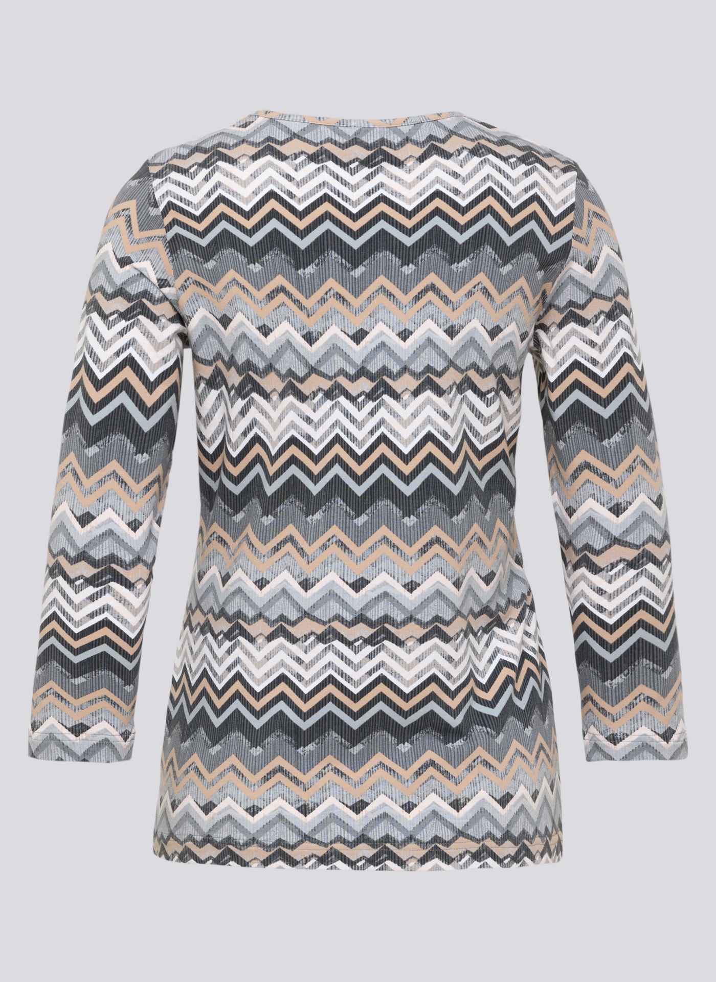 Rabe T-shirt à manches 3/4 mit grafischem Muster