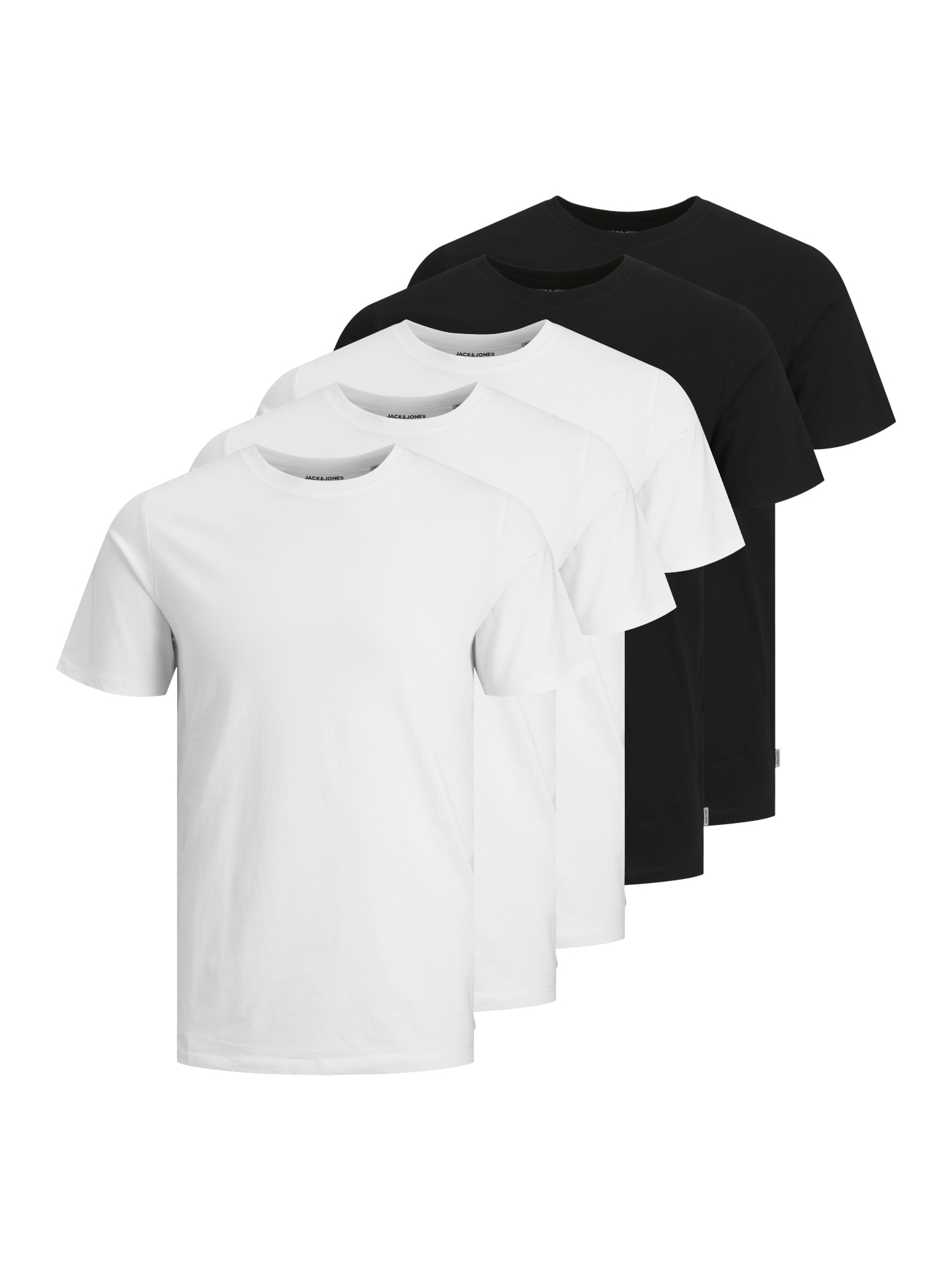 Jack & Jones T-shirt »JJEORGANIC BASIC TEE SS O-NE 5PK MP NOOS« Packung, 5er-Pack, 5 cuis