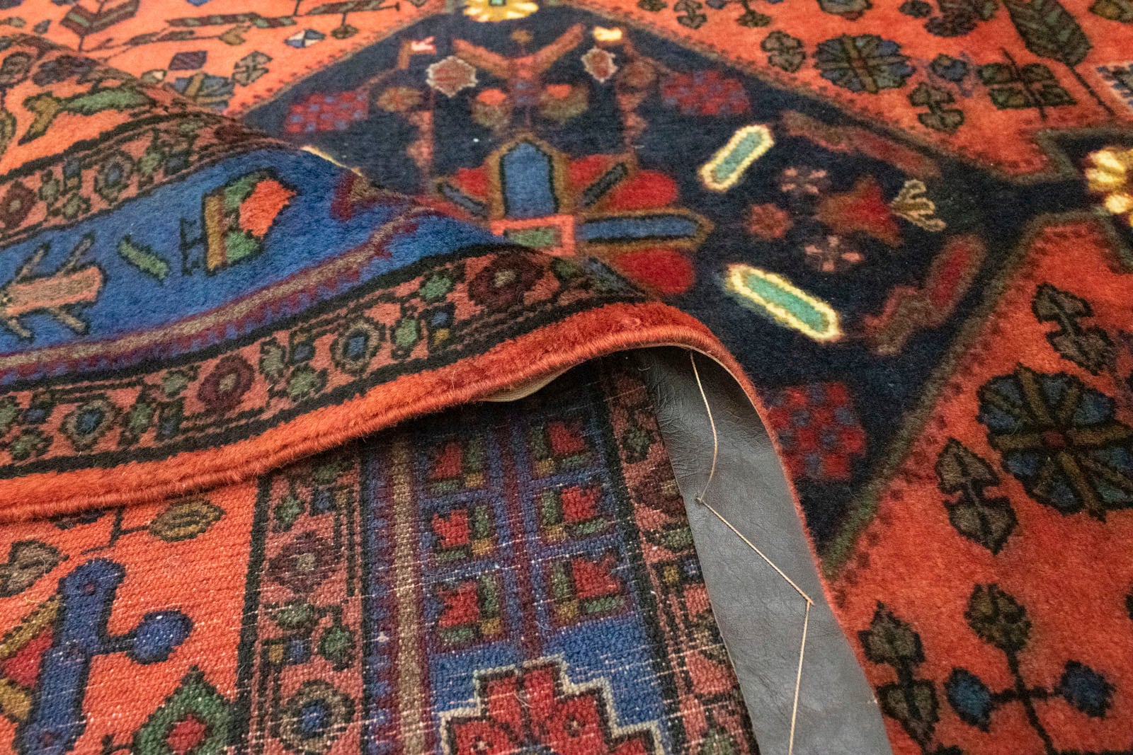 morgenland Wollteppich »Hamadan Teppich handgeknüpft orange«, rechteckig, handgeknüpft