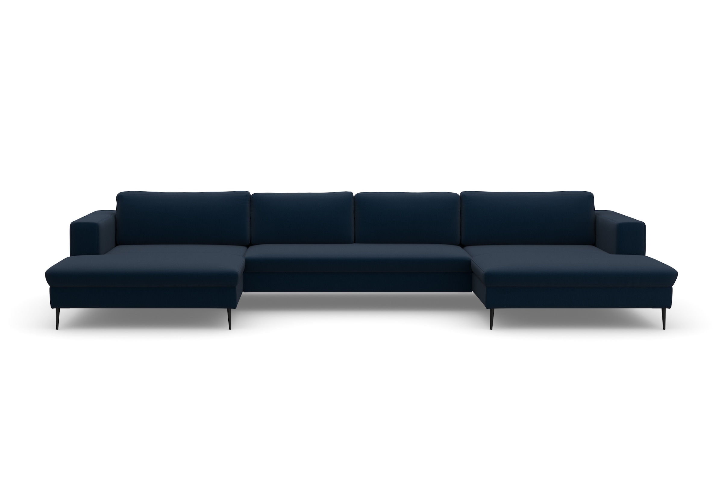 DOMO collection Wohnlandschaft »Modica U-Form«, XXL, in moderner Optik mit, 2 grosszügigen Recamieren, auch in Cord