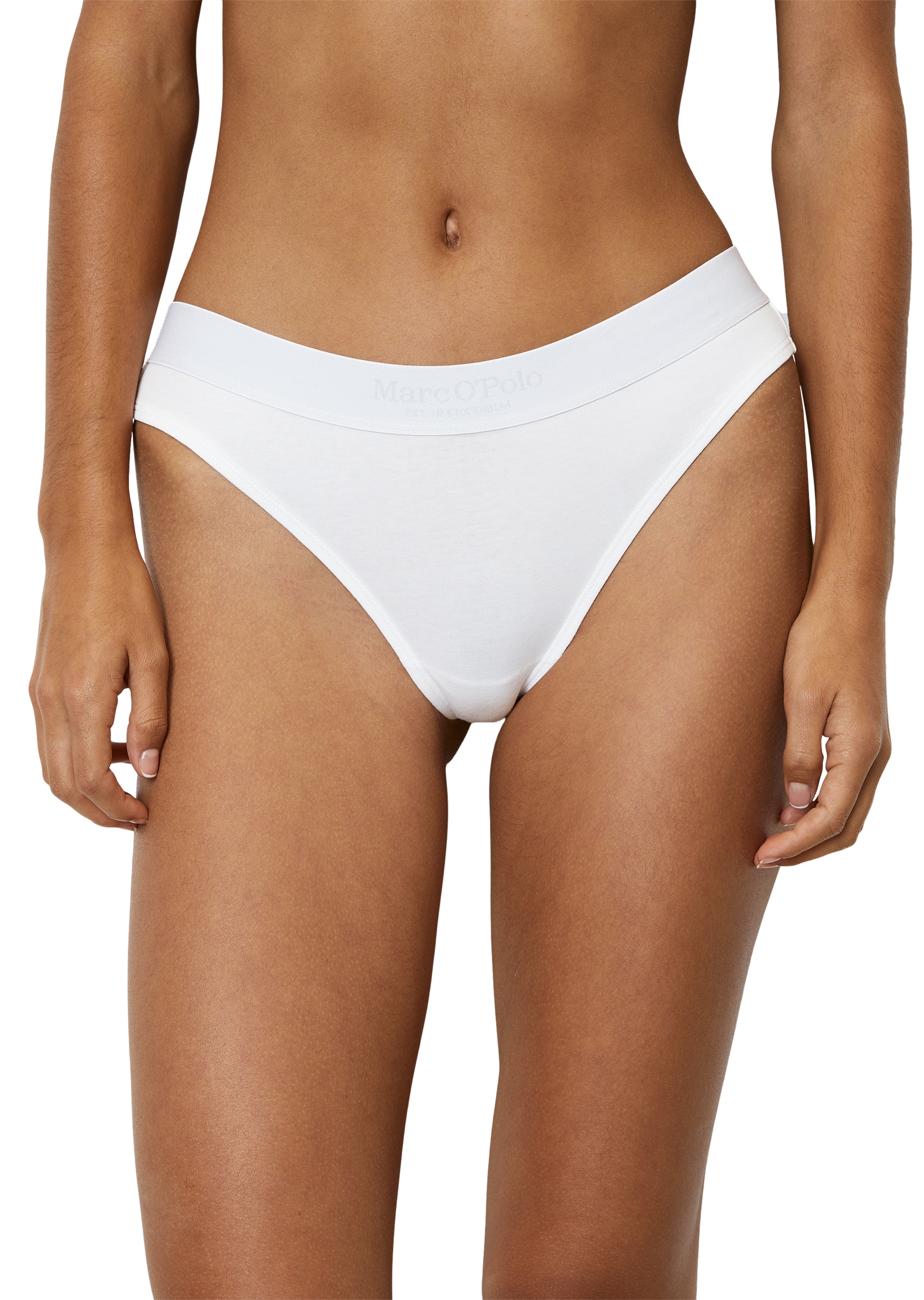 Marc O'Polo String »Essentials«, (3er Pack), mit dezentem Logo-Detail