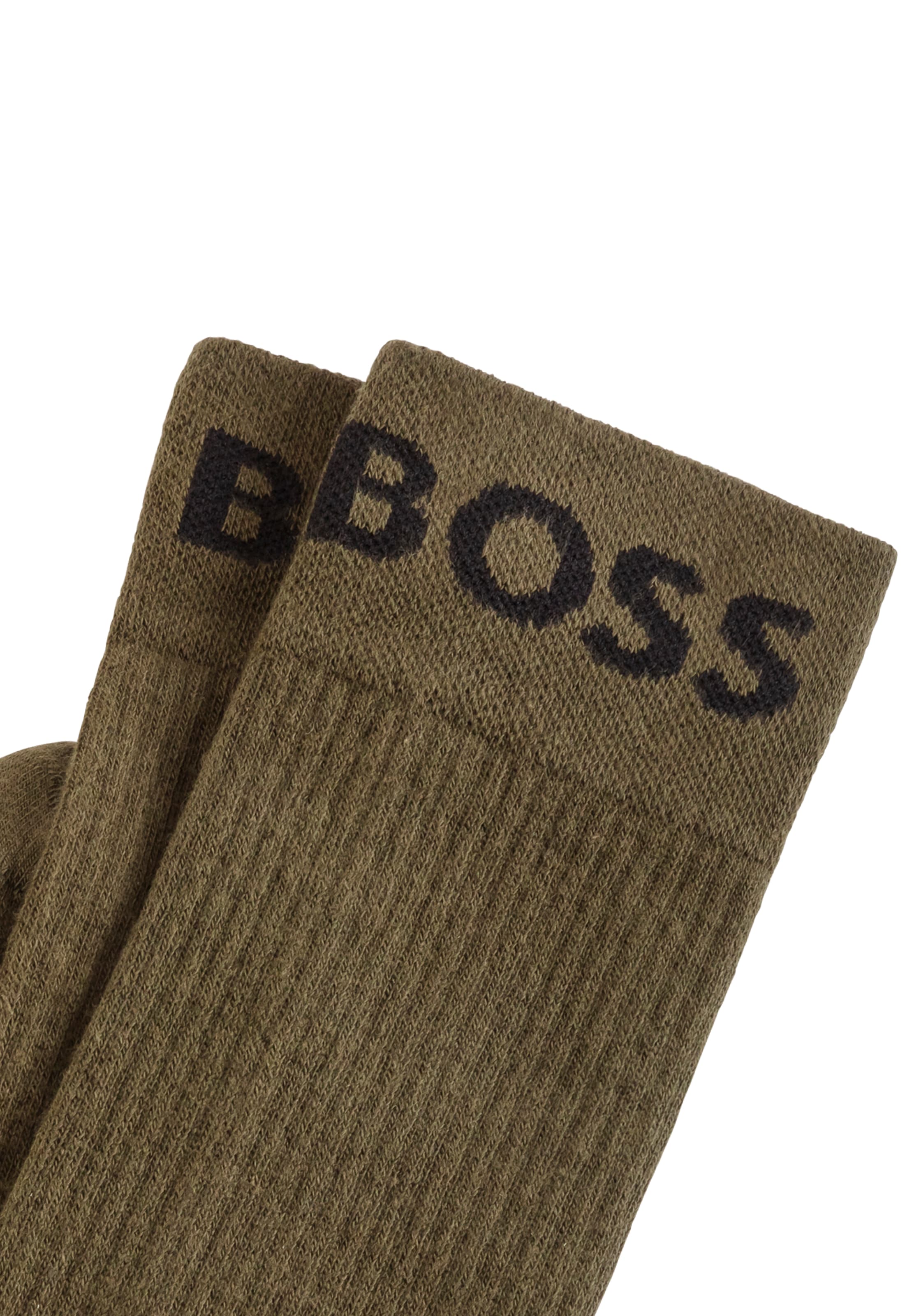 BOSS Freizeitsocken »2P RS Sport«, (Packung, 2 Paar, 2er Pack), mit grossem BOSS Logo-Schriftzug am Bund