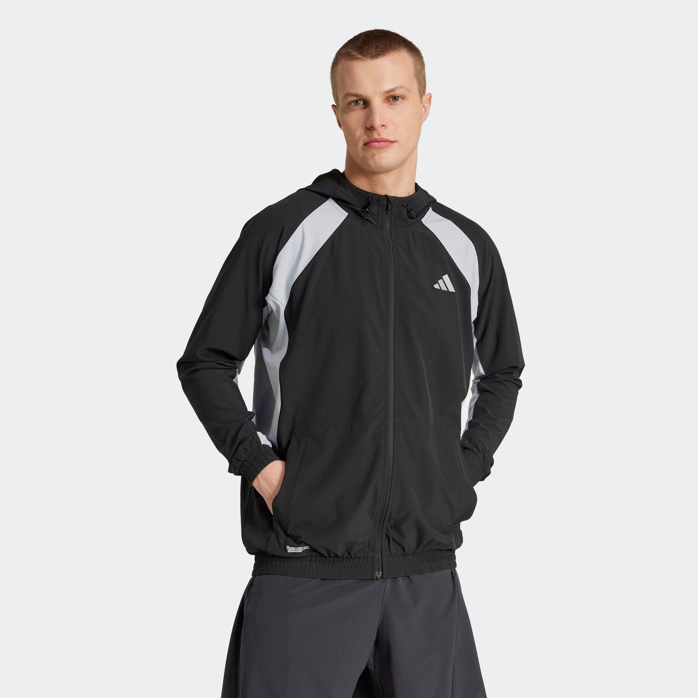 Image of adidas Performance Trainingsjacke "TECH APPAREL" für Fitness, aus Stretch-Materialien, atmungsaktiv