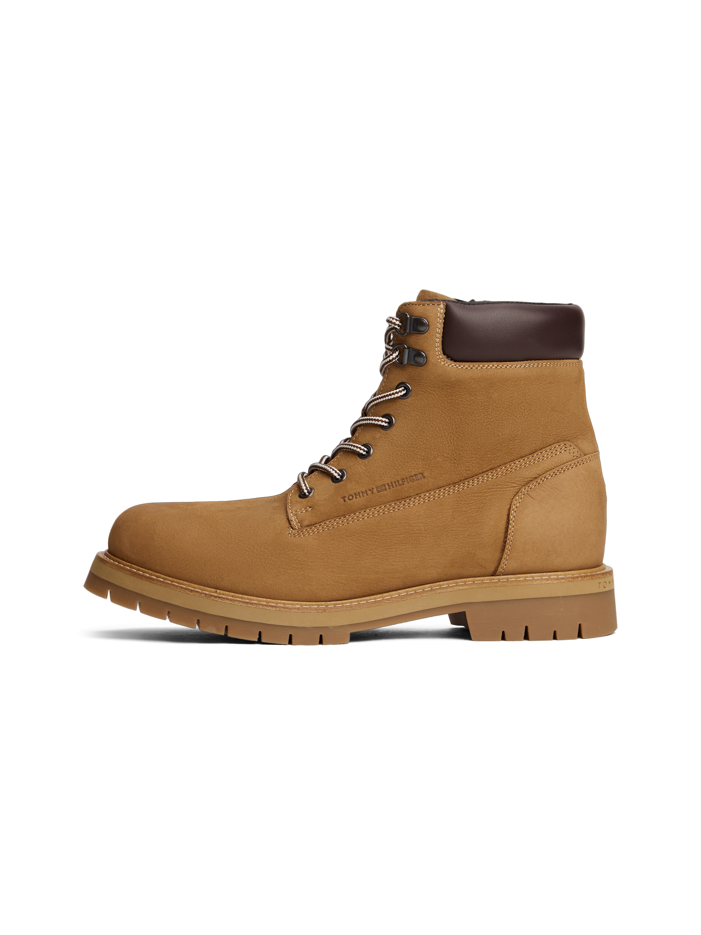 Tommy Hilfiger Bottines à lacets »FLEX TH OUTDOOR W NBK BOOT«  , talon bloc, chaussure outdoor avec œillets, style alpiniste