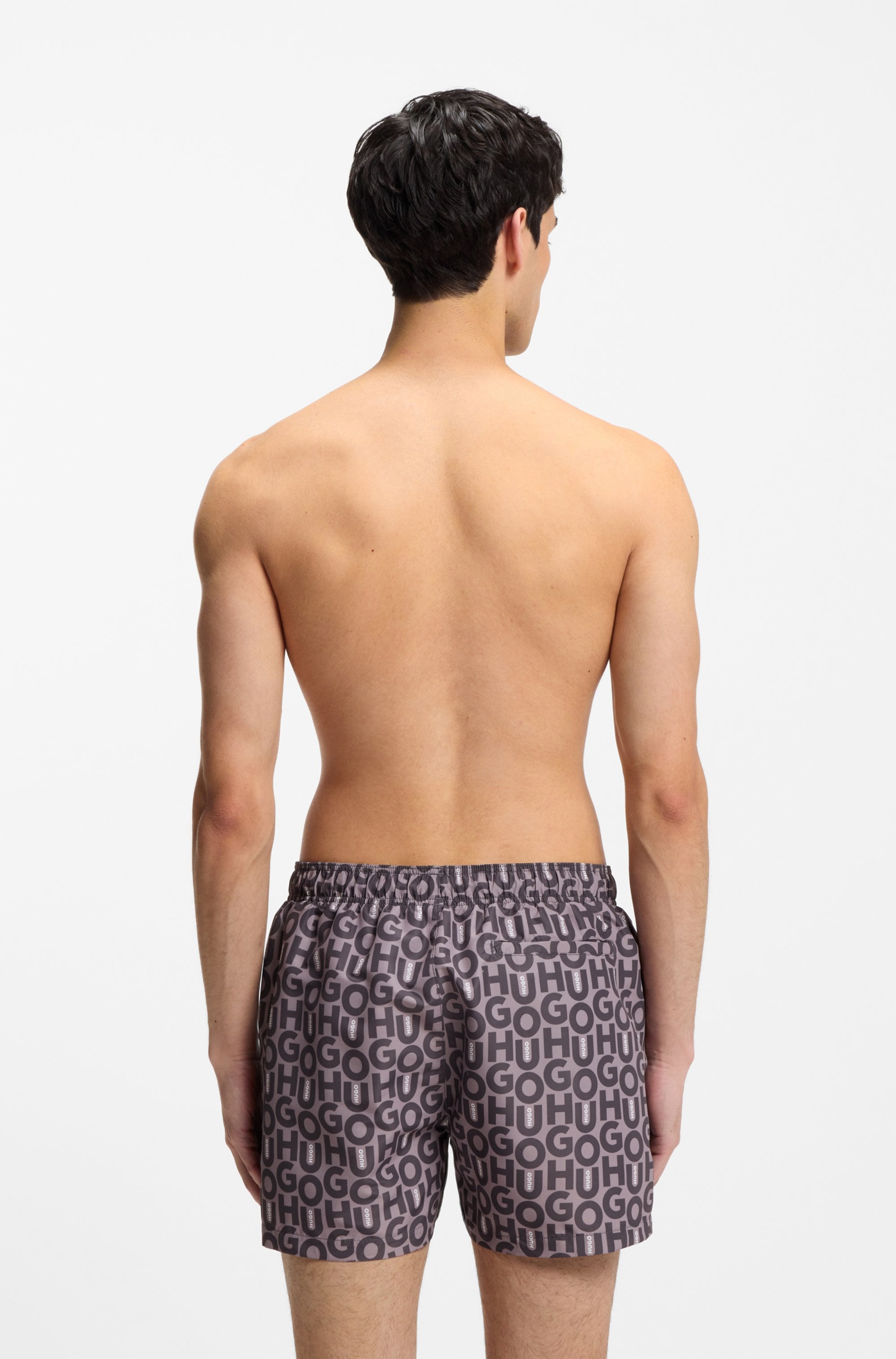 HUGO Underwear Badeshorts »NALU« elastischer Bund, Allover Print