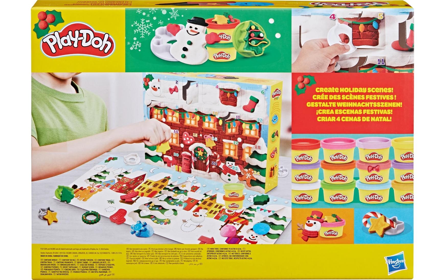 Play-Doh Calendrier de l'Avent »Adventskalender 2026 24 Dosen Knete, Förmchen«