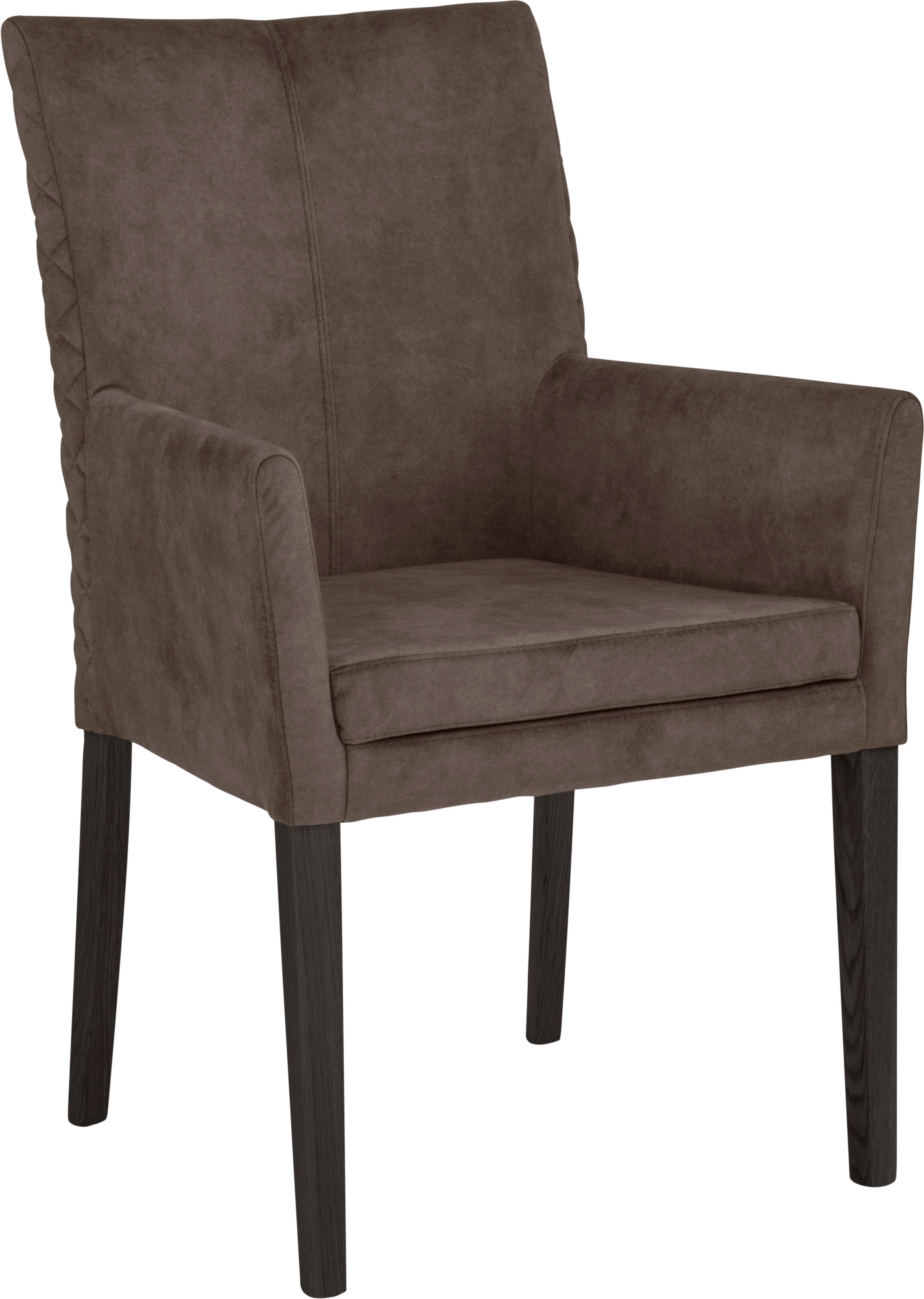 Image of Leonique Armlehnstuhl »Vence«, Luxus-Microfaser, mit Rautensteppung in der Rückenlehne, Beine aus massiver Buche, in Samtoptik bei Ackermann Versand Schweiz