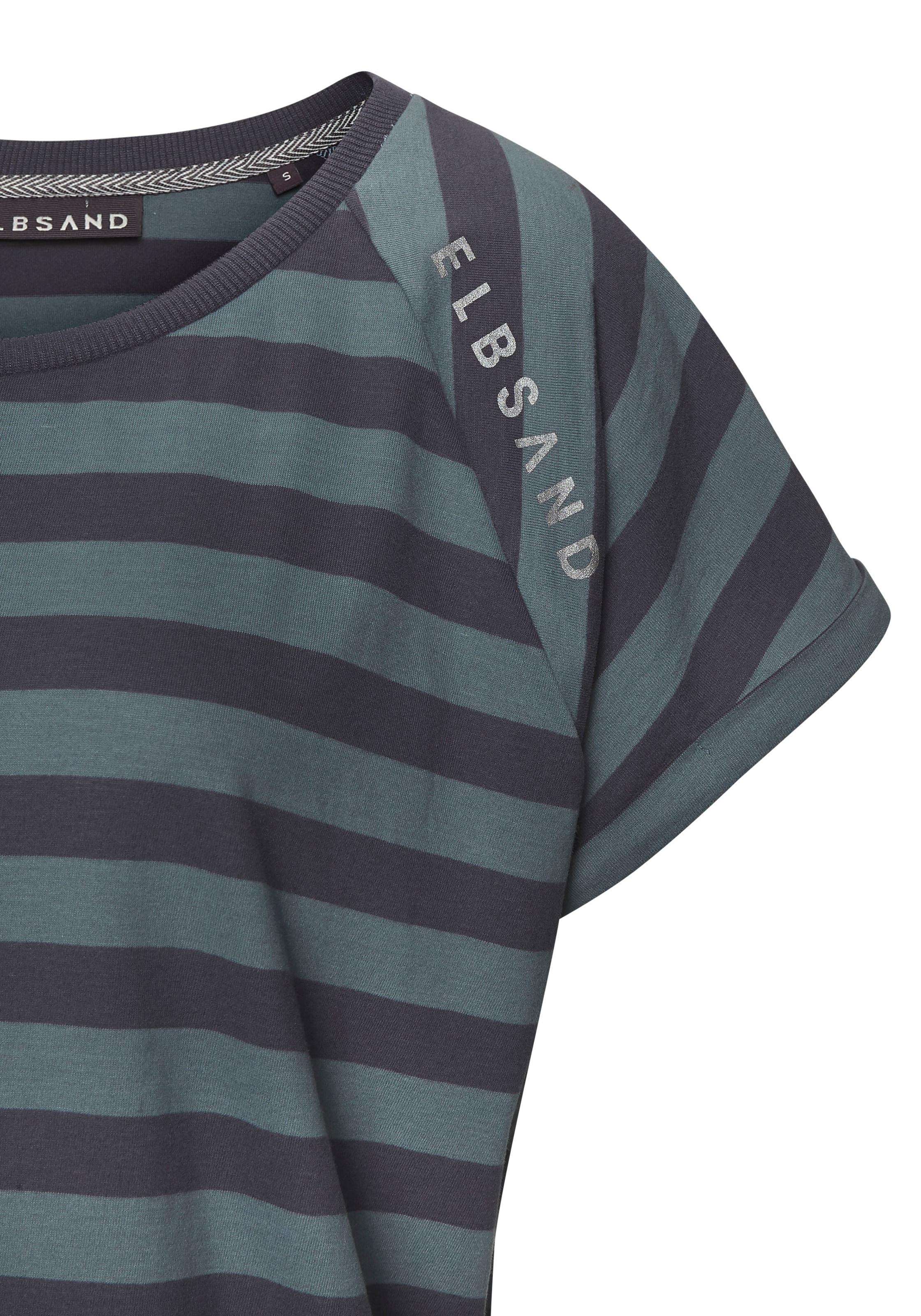 Elbsand T-Shirt »Calisa«, mit Streifenmuster, sportliches Kurzarmshirt aus Baumwoll-Mix