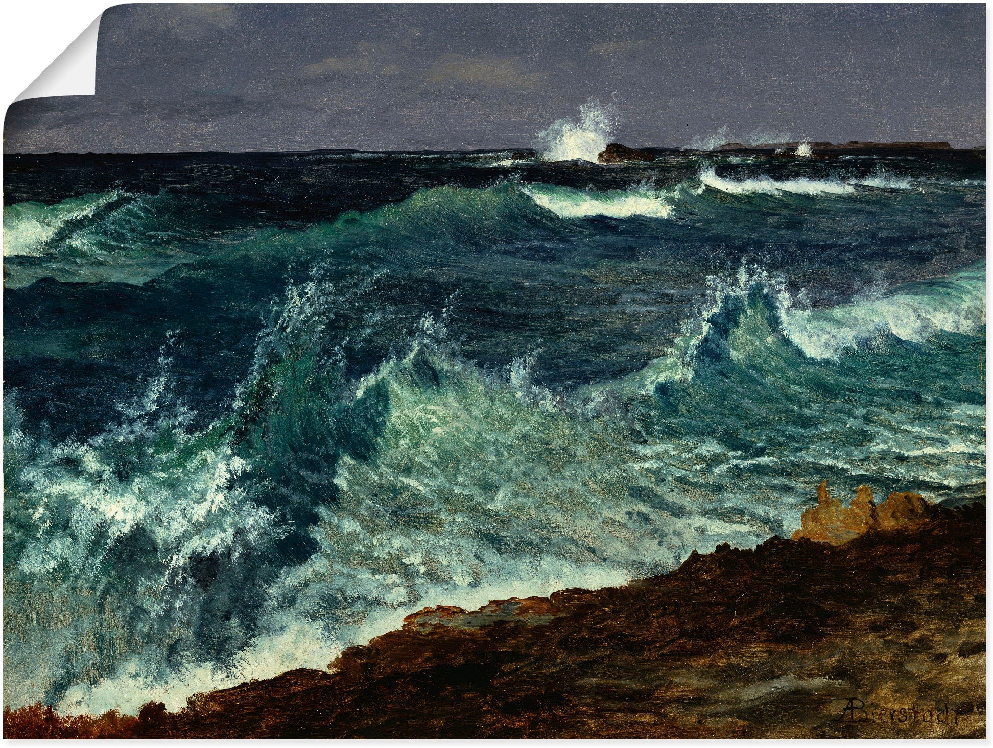 Image of Artland Wandbild »Seestück.«, Küste, (1 St.), in vielen Grössen & Produktarten -Leinwandbild, Poster, Wandaufkleber / Wandtattoo auch für Badezimmer geeignet bei Ackermann Versand Schweiz