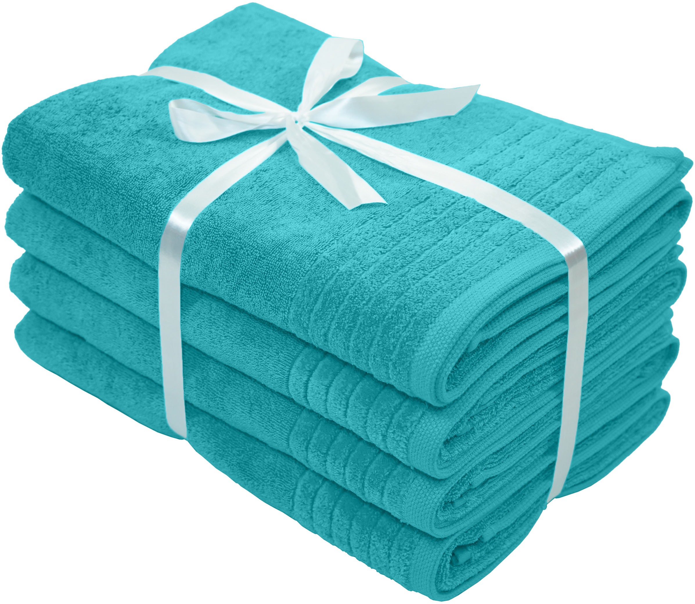 Image of GOODproduct Duschtücher "Sanremo Premium, Premium Handtücher, 600 gr/m², 70x140cm" mit Bordüre, flauschig & weich, dicke Qualität, 5 Jahre Garantie