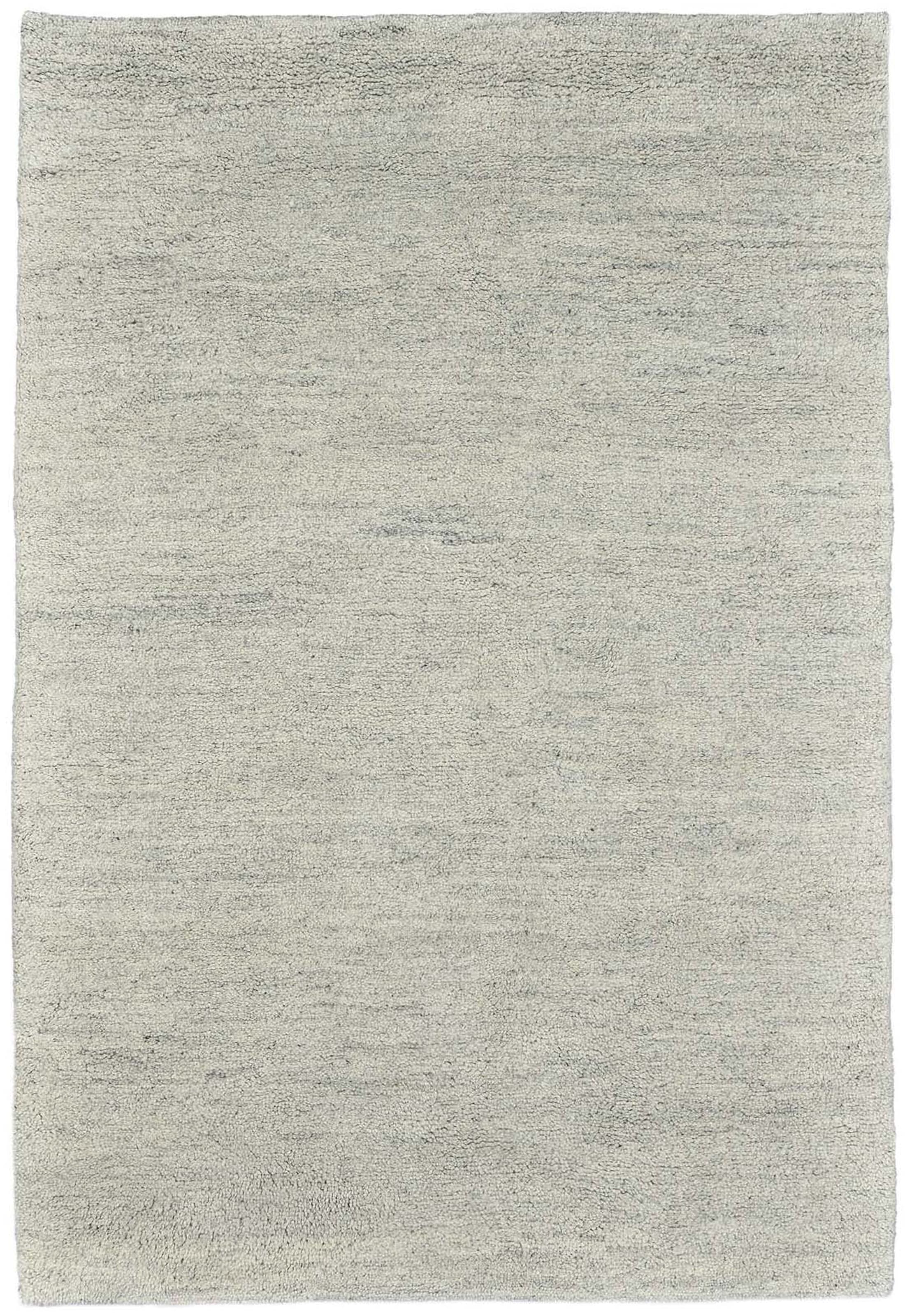 Image of THEKO Wollteppich "Hadj Uni" rechteckig 25 mm Höhe echter Berber Teppich, reine Wolle, meliert, handgeknüpft