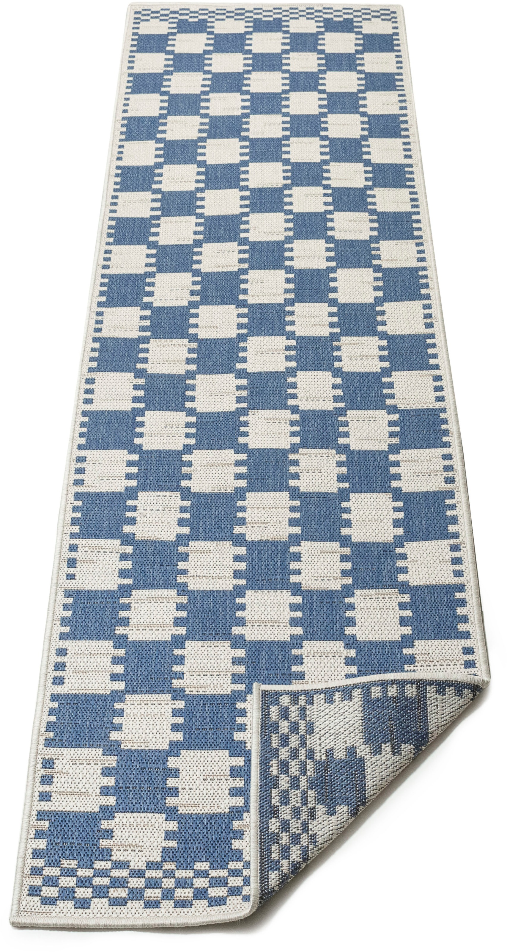 Image of DELAVITA Läufer »Lilia«, rechteckig, 7 mm Höhe, In- und Outdoor Teppich, Wendeteppich, Wetterfest & UV-beständig, für Balkon, Terrasse und Wintergarten, besonders flach, auch für Küche oder Esszimmer und Wohnzimmer geeignet bei Ackermann Versand Schweiz