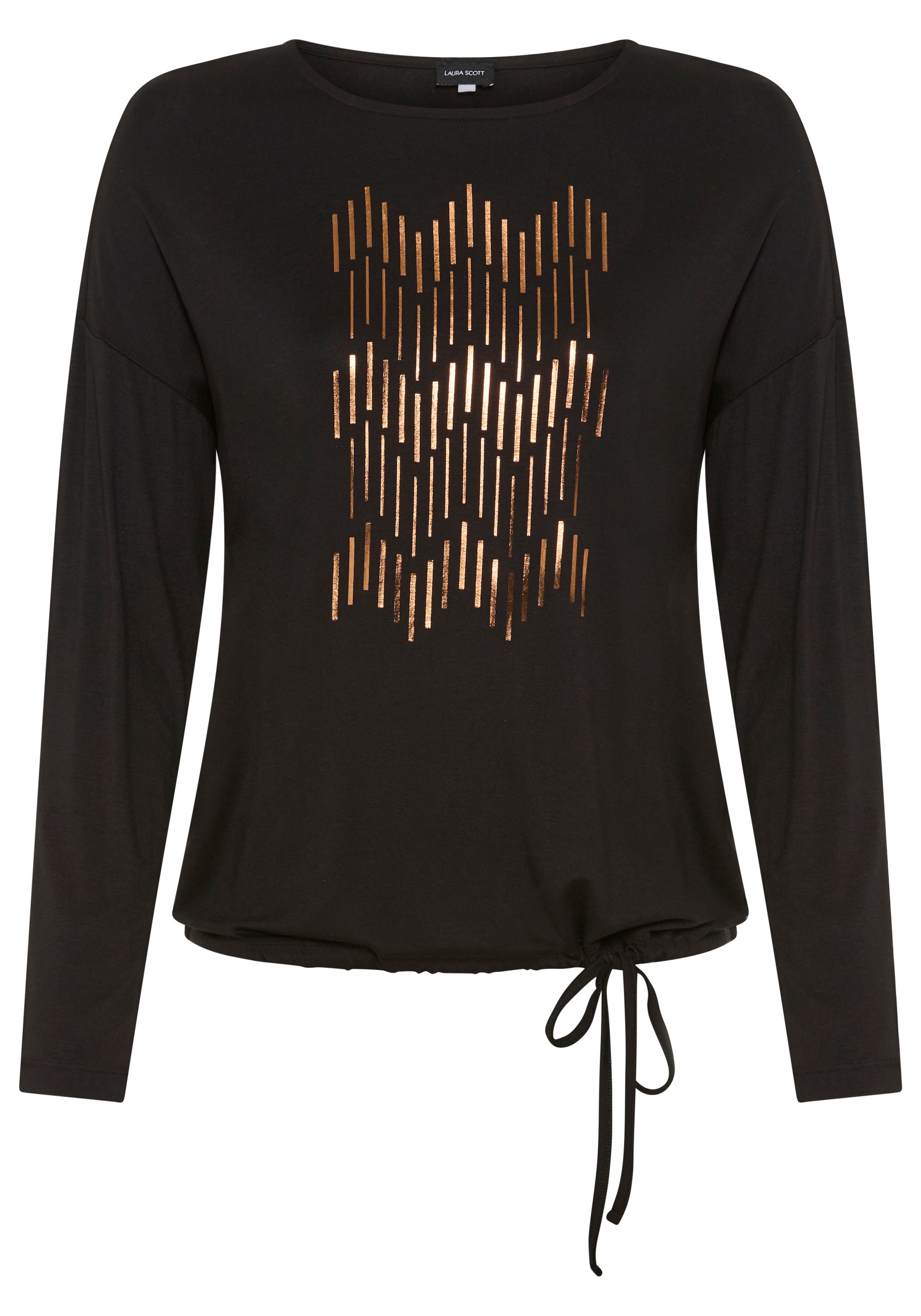 Laura Scott Longsleeve, mit grafischem Folien-Druck - NEUE KOLLEKTION