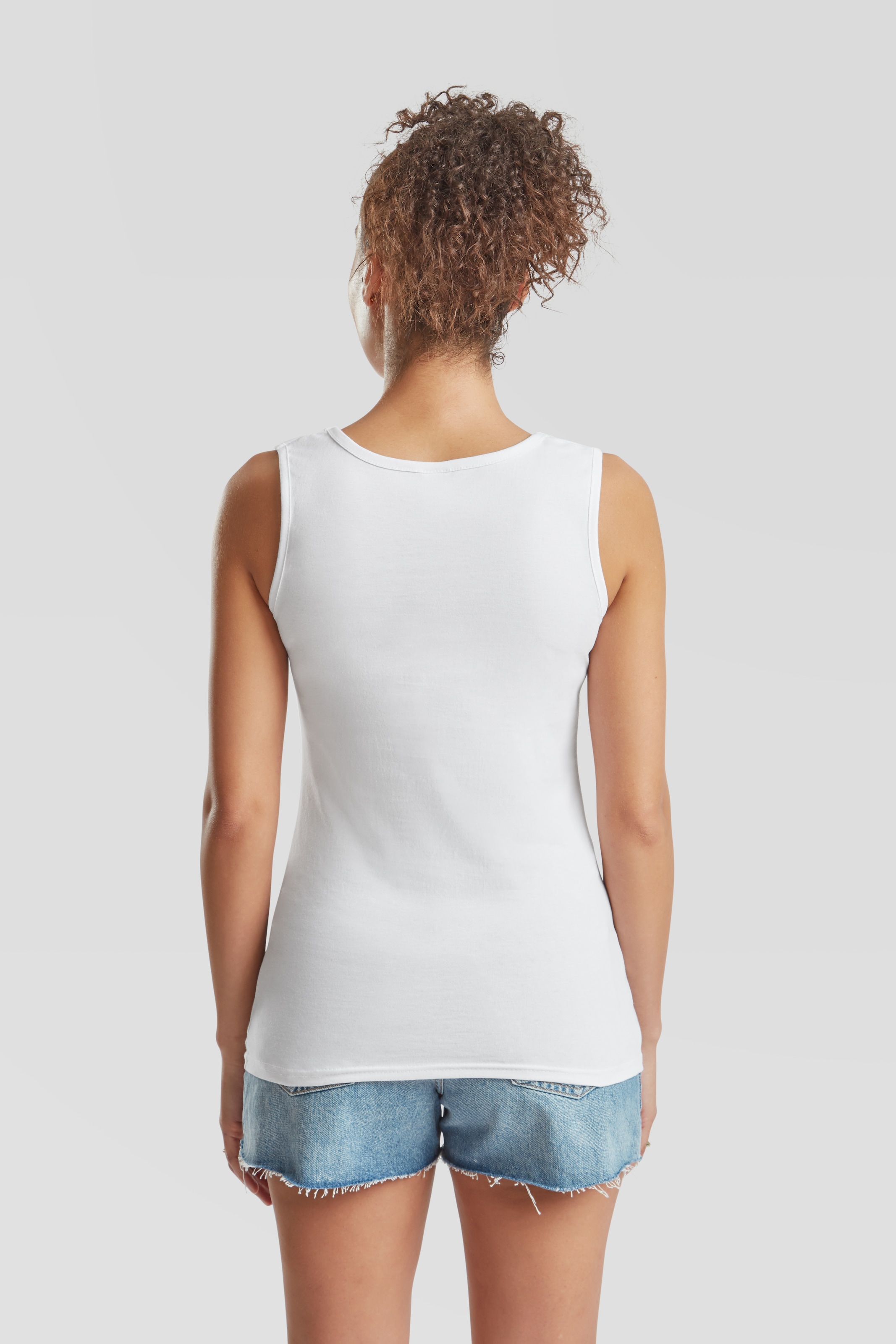 Fruit of the Loom Tanktop Packung, 3 Stk. tlg. aus reiner Baumwolle, Rundhals