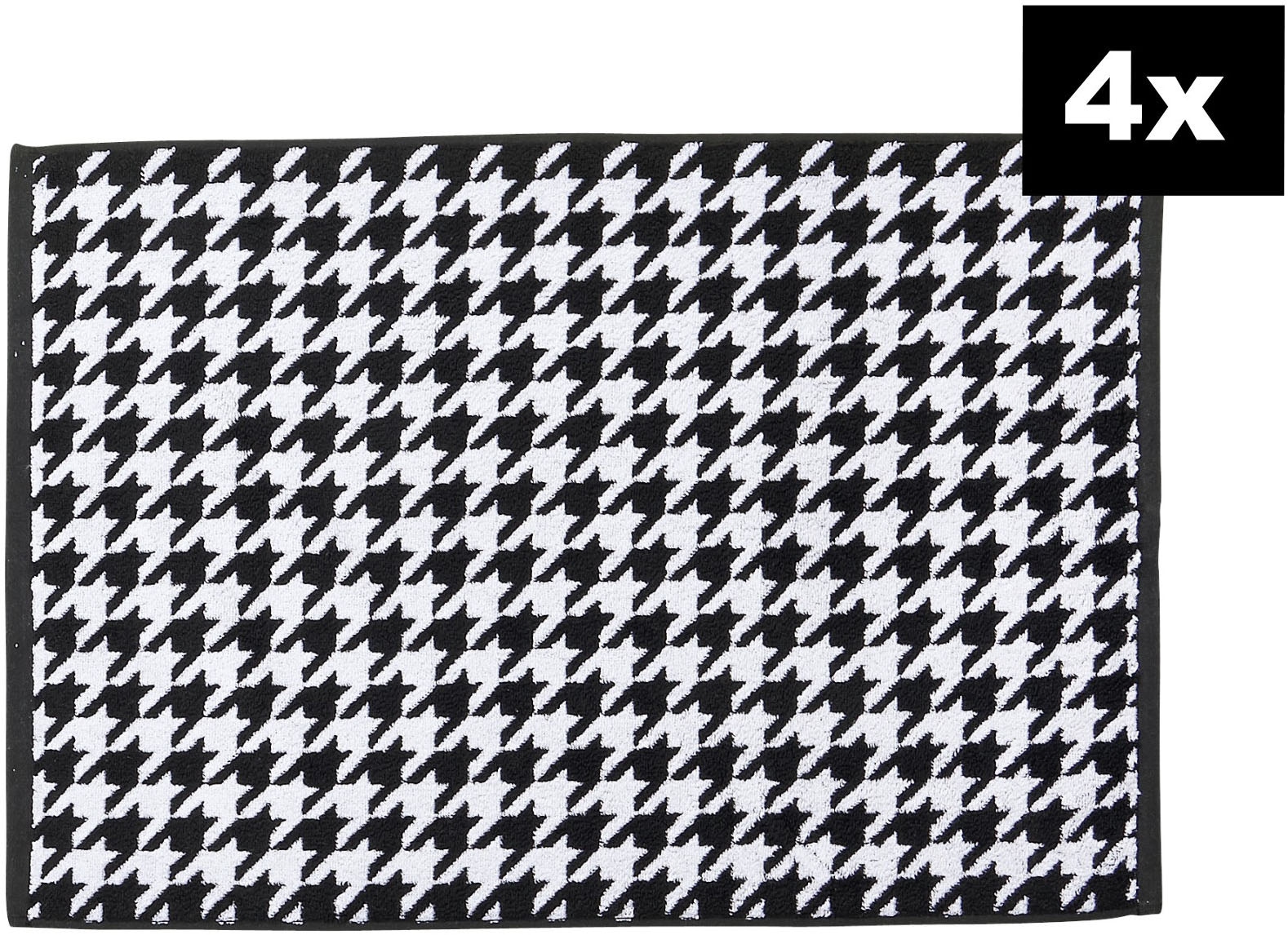 done.® Badematte »DAILY SHAPES Bird 4er-Set« Höhe 5 mm fussbodenheizungsgeeignet Badvorleger aus 100% Baumwolle, Jacquardgewebt