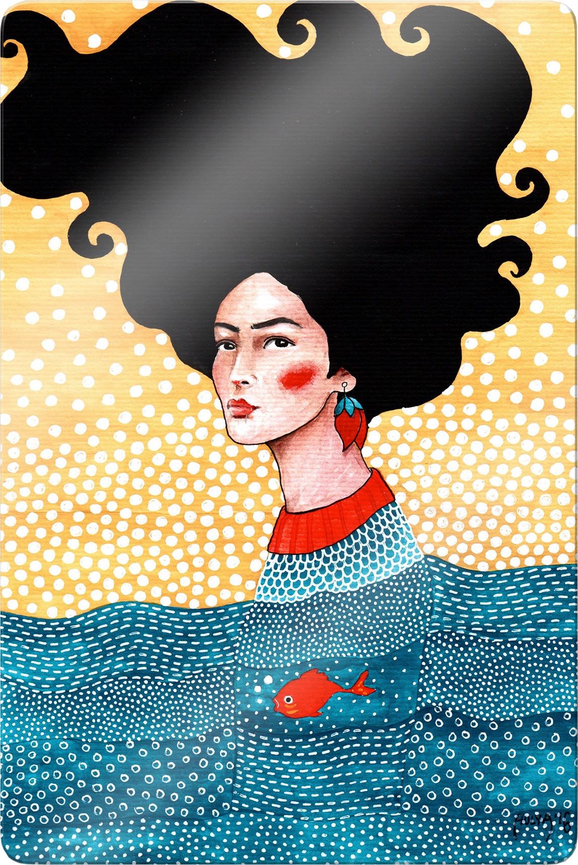 Image of Wall-Art Acrylglasbild »Hülya - Drüber und Drunter« bei Ackermann Versand Schweiz