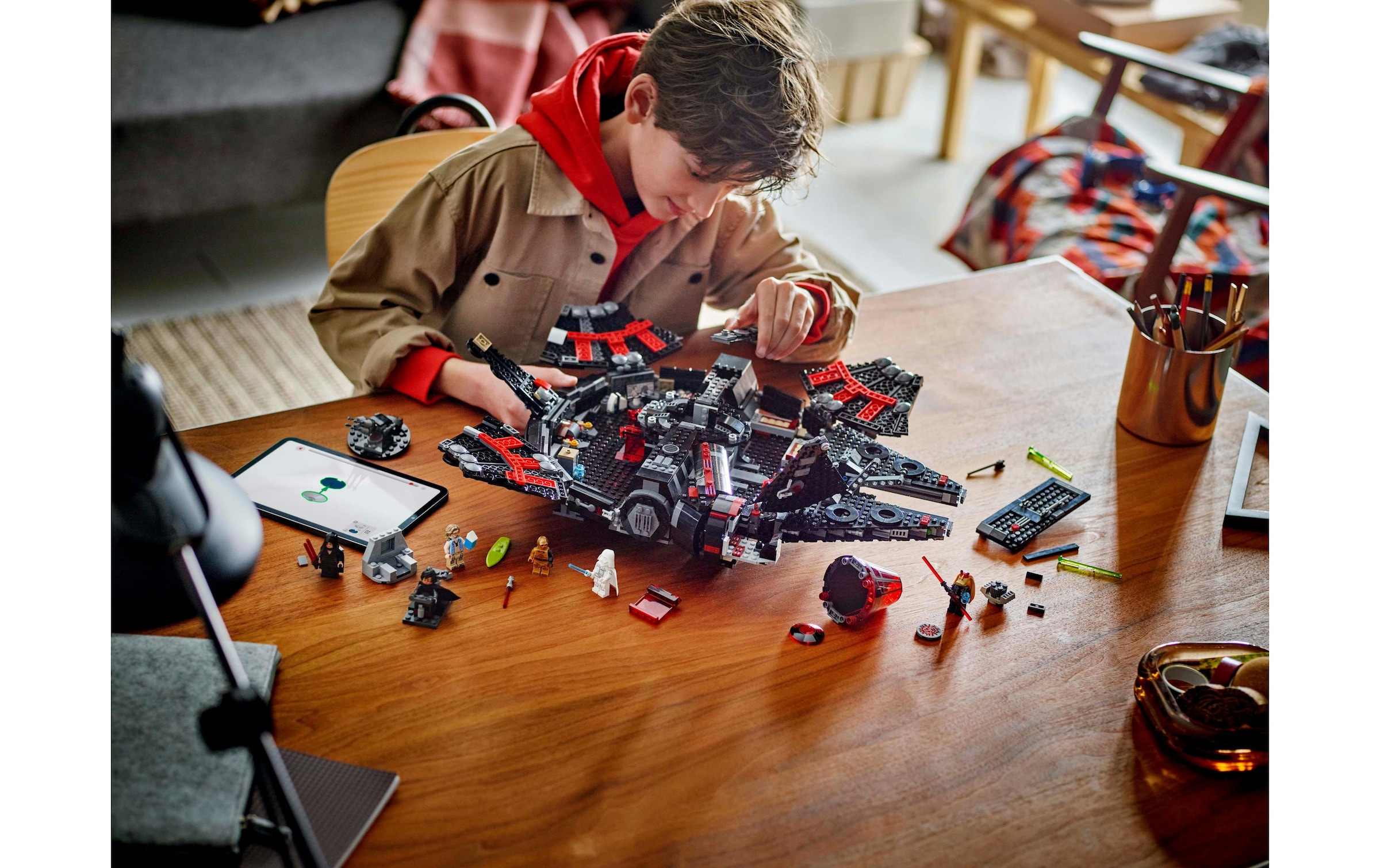 LEGO® Konstruktionsspielsteine »Star Wars Dunkler Millennium Falke 75389«, (1579 St.)