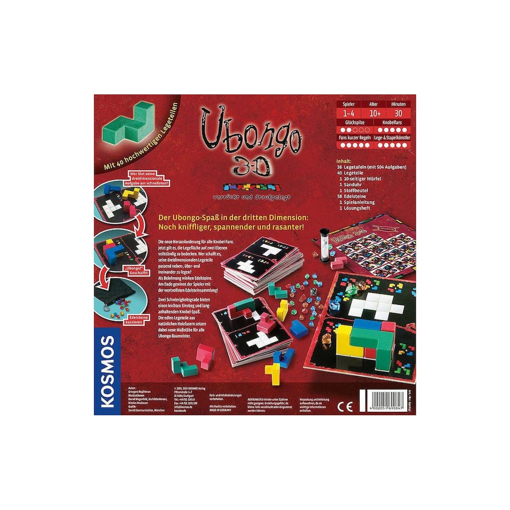 Kosmos Spiel »Ubongo 3D«