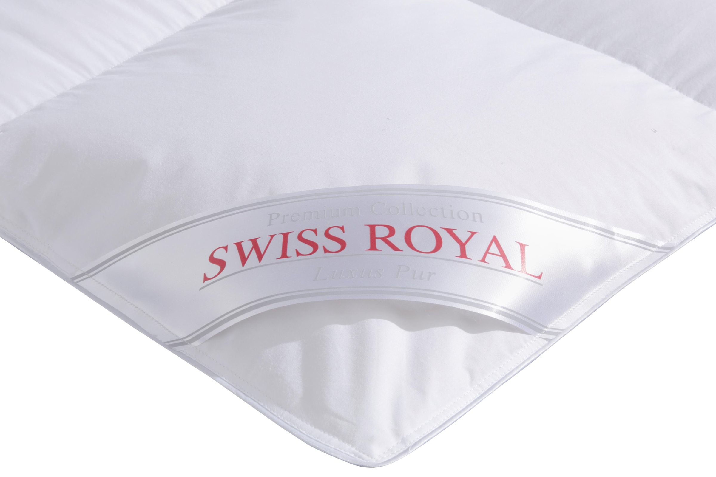 Haeussling Daunenbettdecke »Swiss Royal, 155x220«, Füllung 90% (1 leicht, 10% Baumwolle, Grössen, für Federn, Bezug kaufen weiteren 100% oder 135x200 Grössen Winter Bettdecke in Daunen, Sommer bequem St.), und