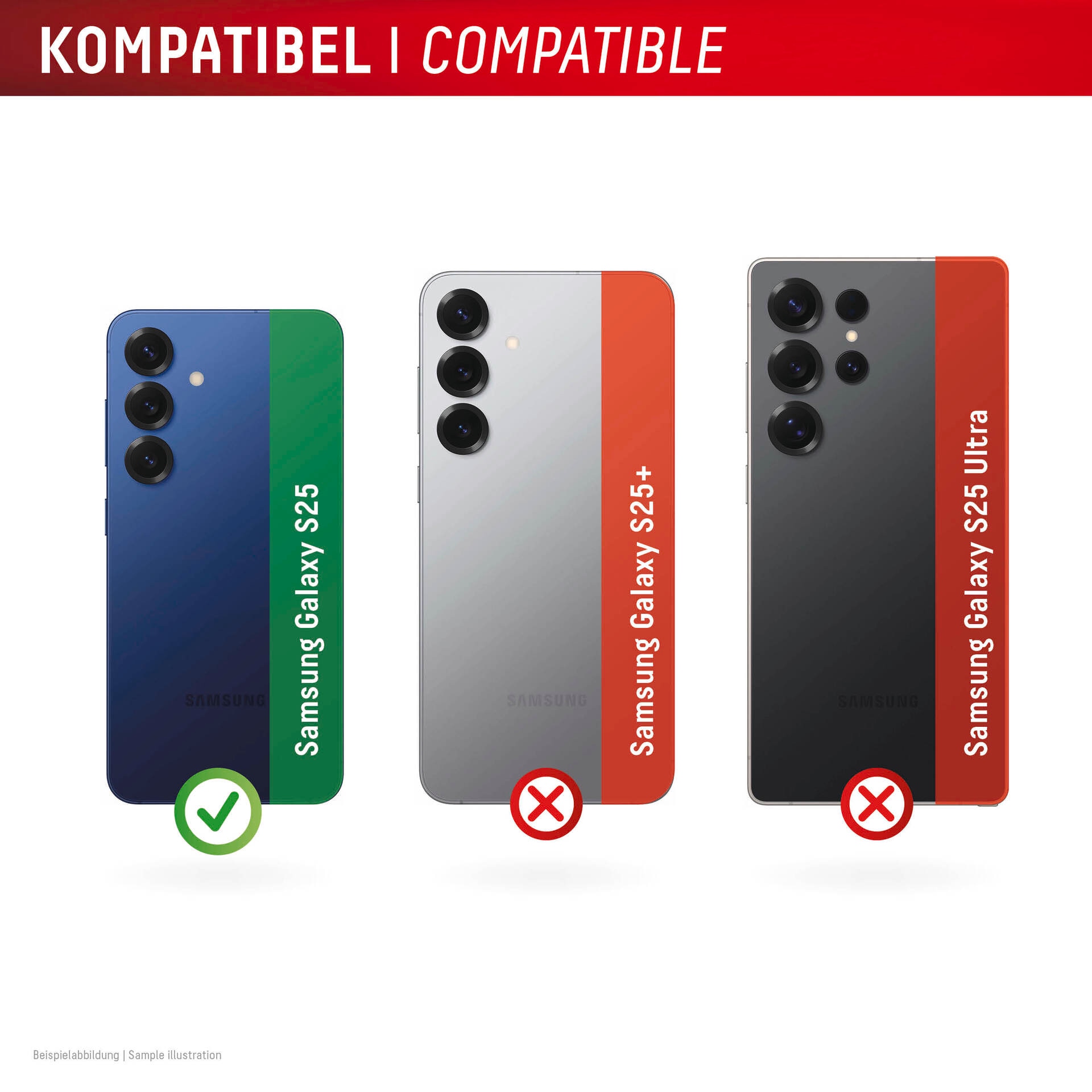 Displex Kameraschutzglas »Camera Lens Glass Single Glass Ring Protector« für Samsung Galaxy S25 Packung, 2x Einzellinsen-Schutzringe,  Objektivschutz, Kameraschutz, kratz- & stossfest