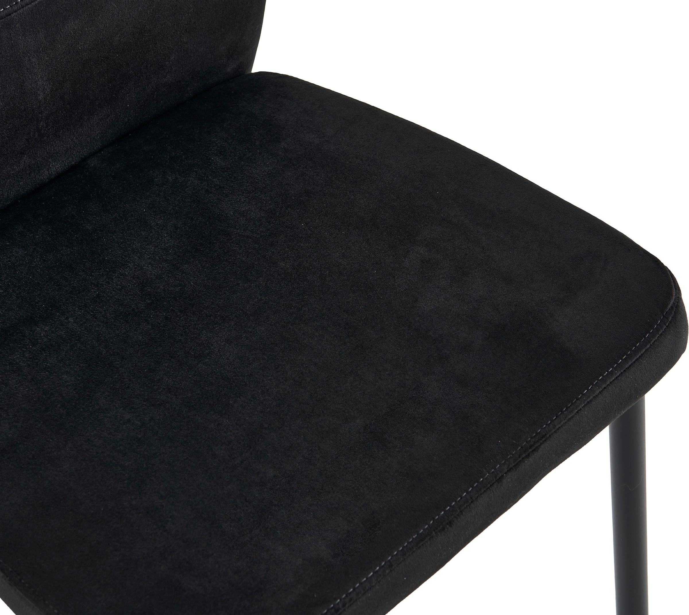 GOODproduct Ensemble de salle à manger »Freya, Set, 4-tlg.« Ensemble, 4 tlg. Table à manger ronde 90 cm en pierre frittée, cuivre noir avec 3 chaises en velours