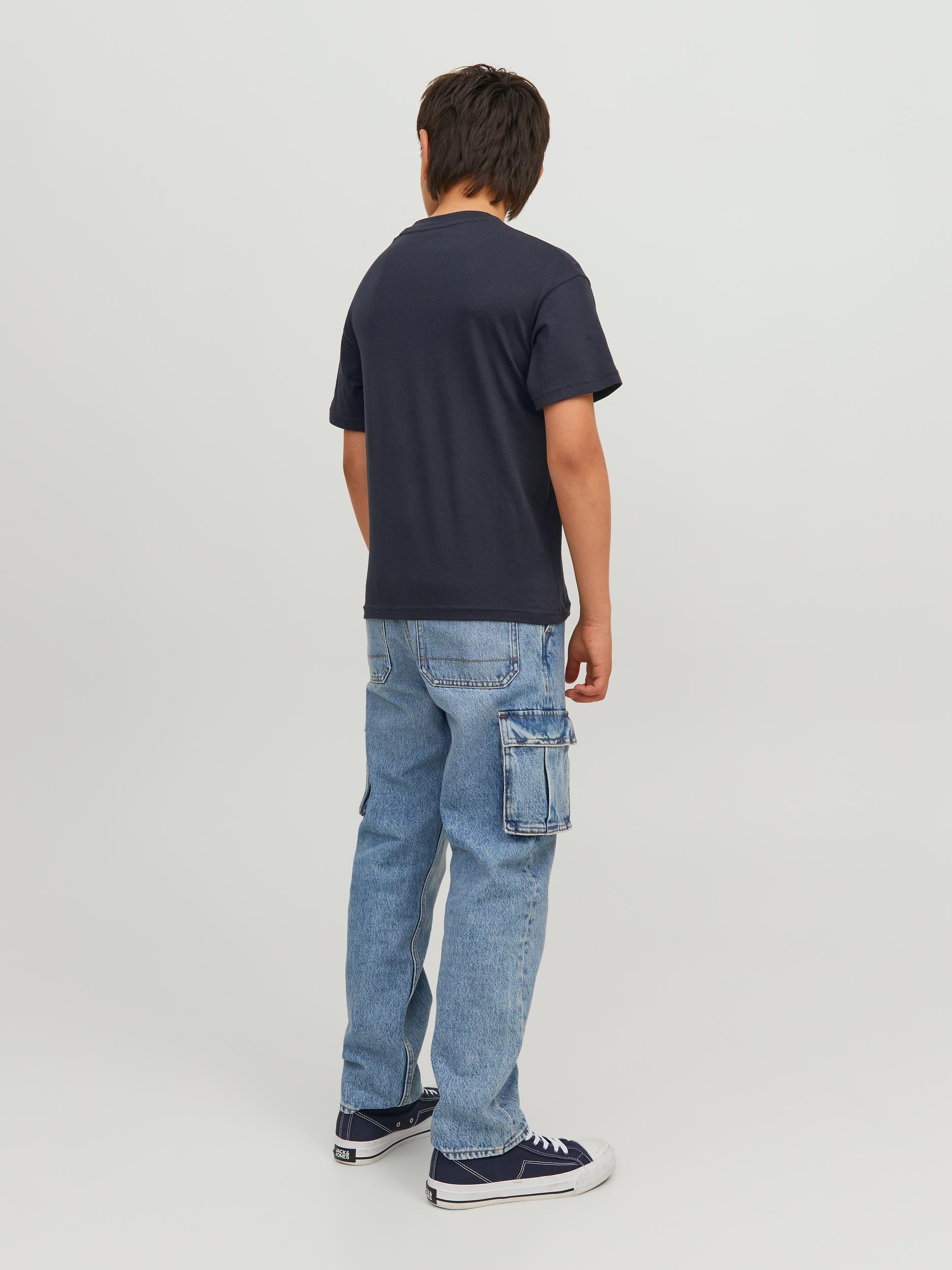 Jack & Jones Junior Rundhalsshirt »JJESTAR lässig, weich, atmungsaktiv, stylisch« bedruckt, casual, relaxed fit, Rundhals