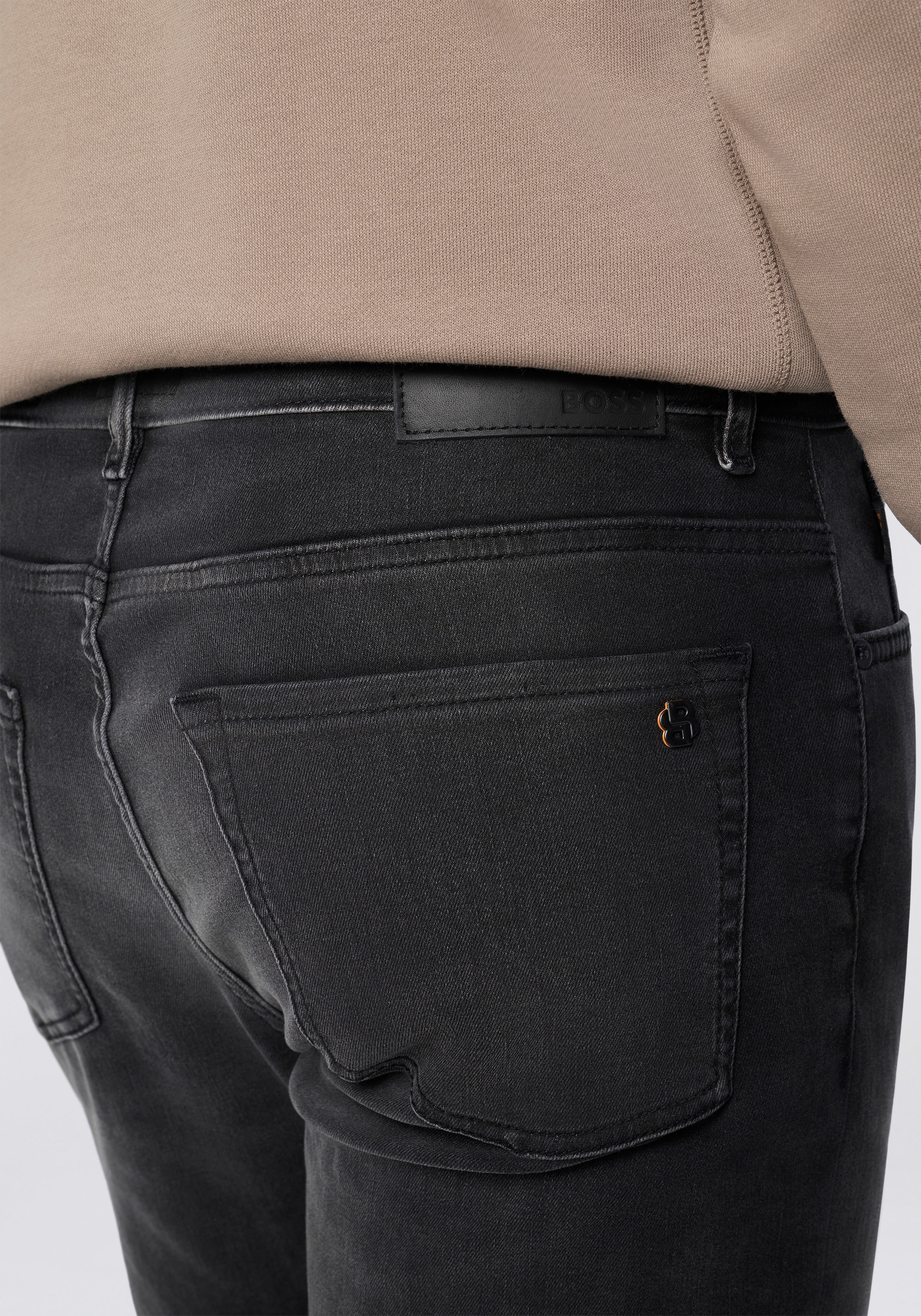 BOSS ORANGE Jeans coupe régulière »RE.MAINE BO« mit BOSS-Lederbadge