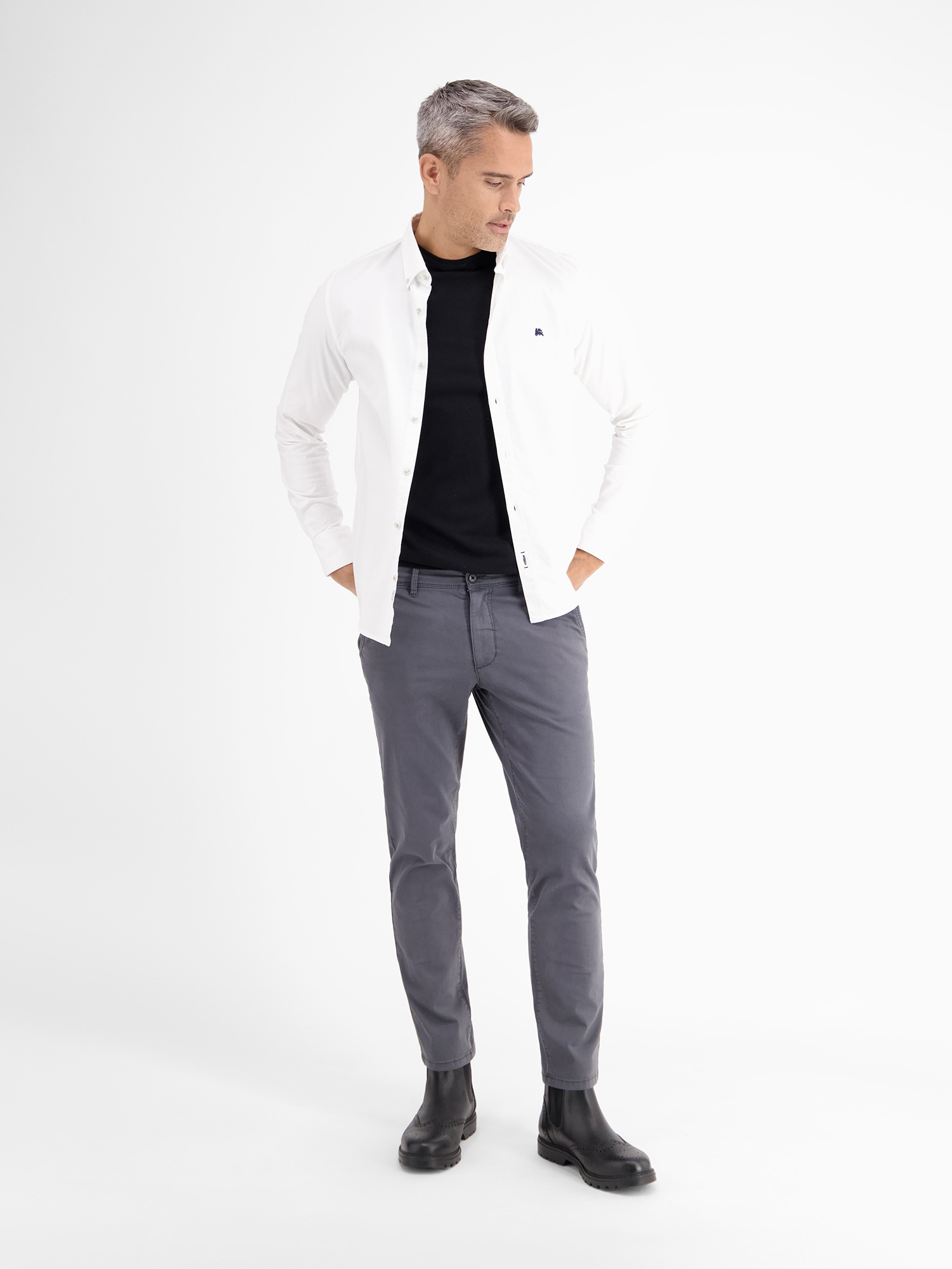 LERROS 5-Pocket-Jeans »LERROS Basic Chino in Strukturqualität, SLIM FIT«