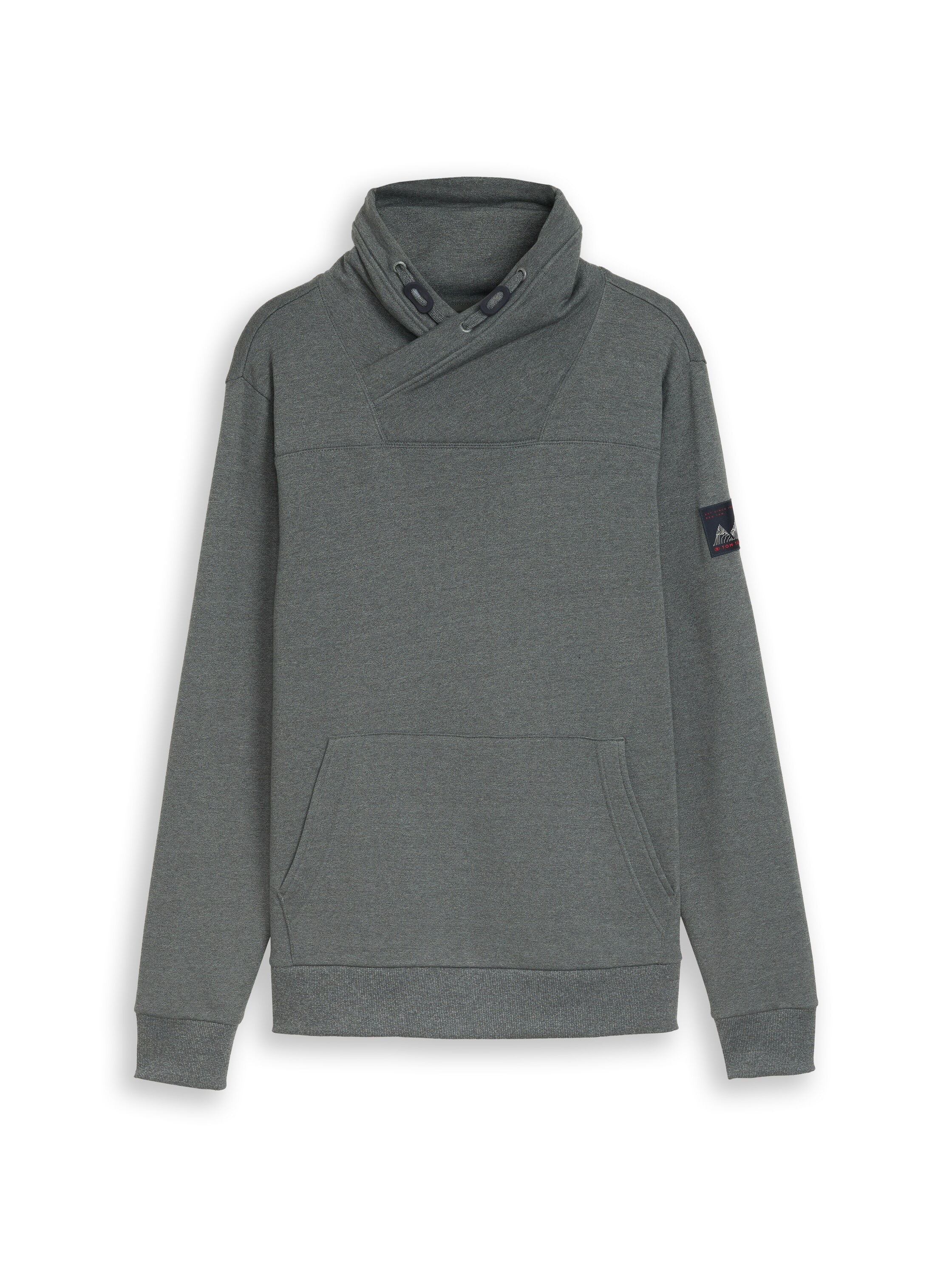 Image of TOM TAILOR Sweatshirt, mit Schalkragen in Wickeloptik