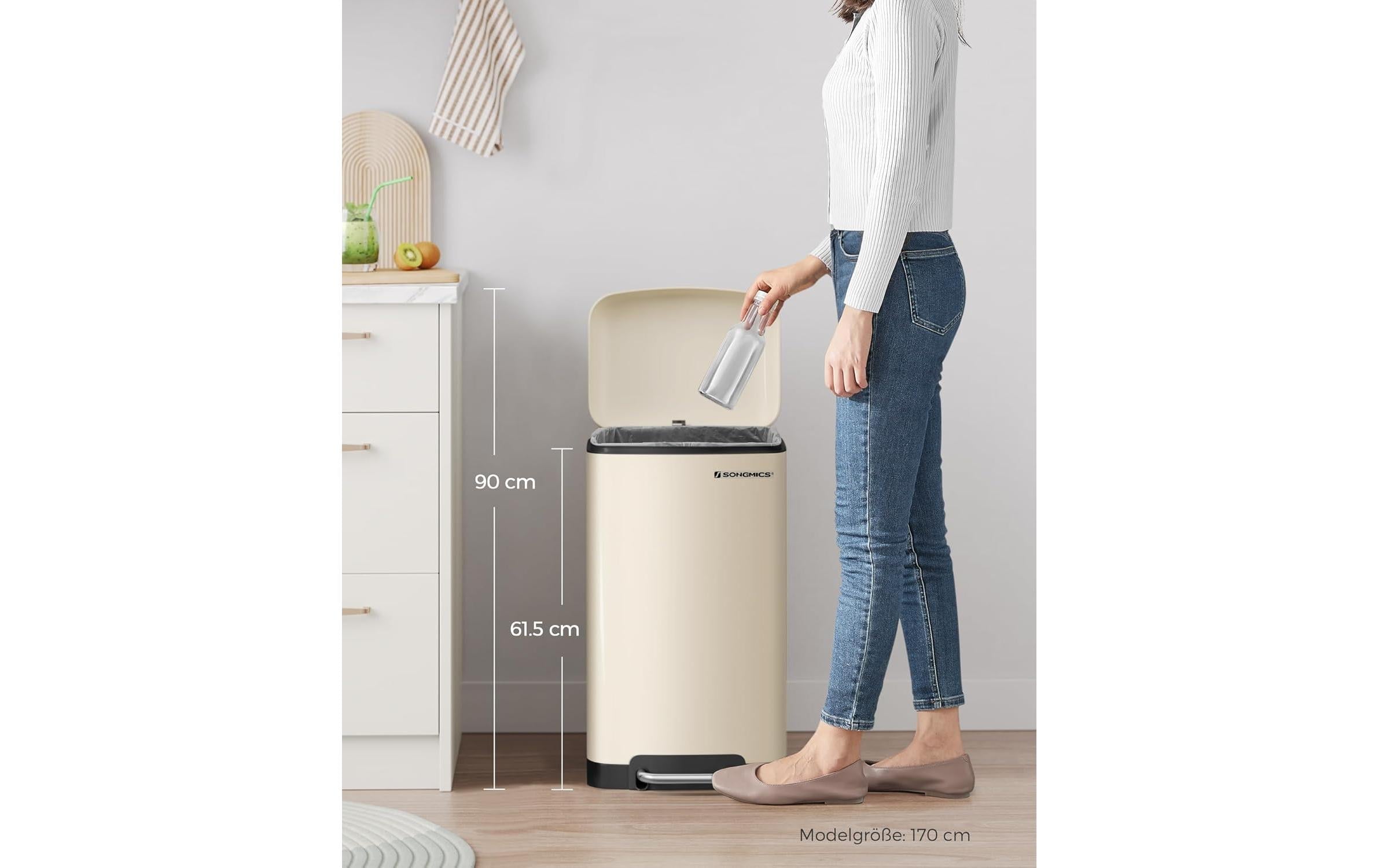 SONGMICS Mülleimer »mit Inneneimer 30 l« 1 Behälter