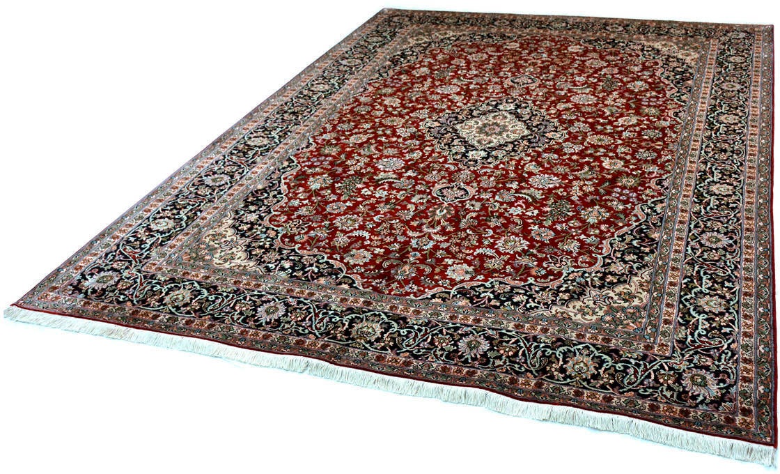 Image of Kayoom Seidenteppich »Kashan 21«, rechteckig, 10 mm Höhe, Einzelstück mit Zertifikat, Wohnzimmer bei Ackermann Versand Schweiz