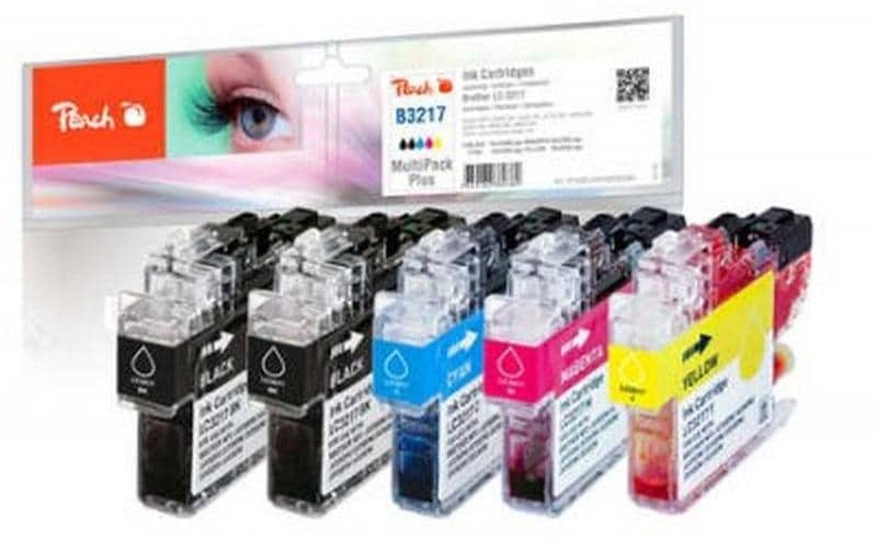 Peach Tintenpatrone »Brother LC-3217MP«, (5 St.)