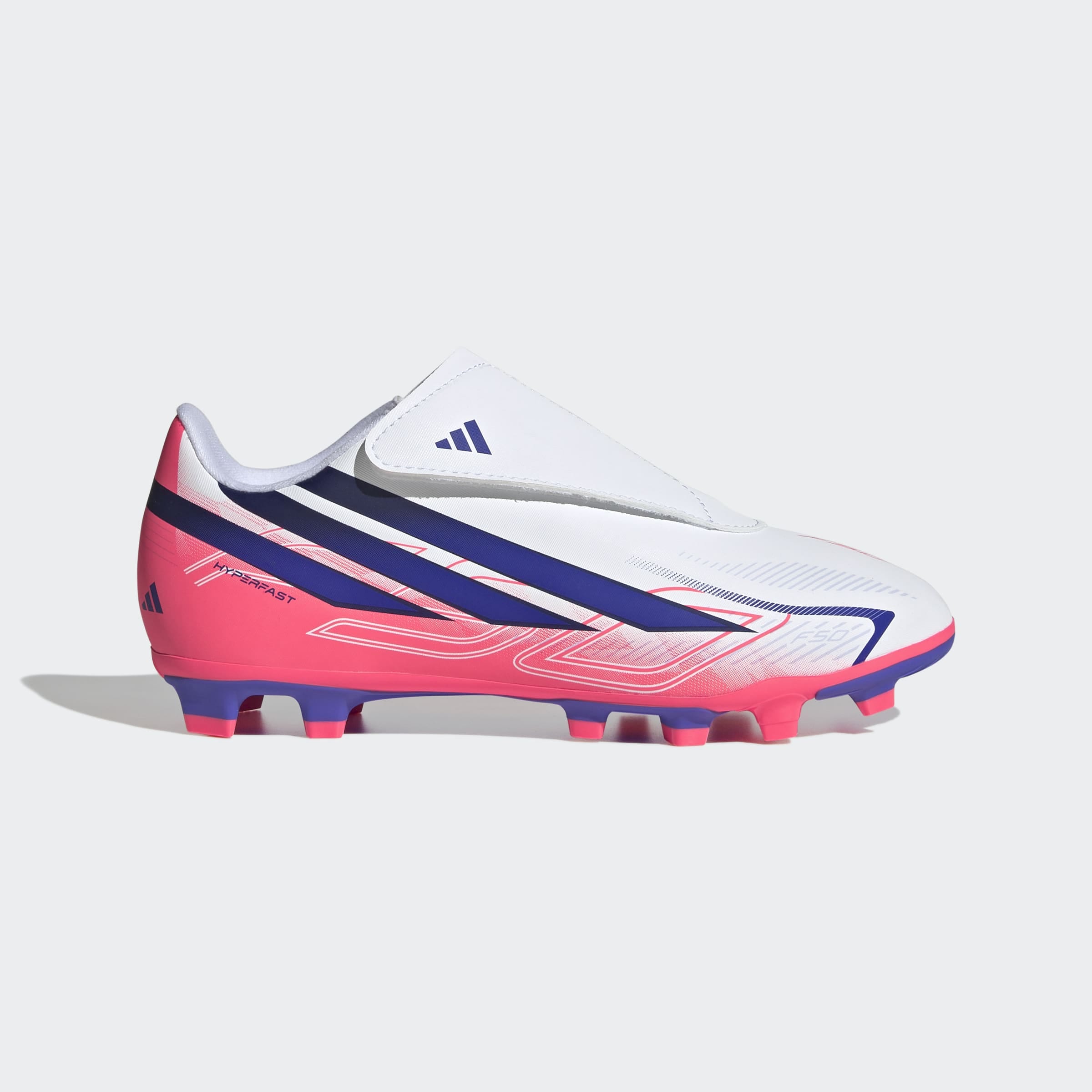 adidas Performance Chaussure de football »F50 HYPERFAST CLUB KIDS , KLETTVERSCHLUSS, FESTE BÖDEN/MULTI GROUND«  adapté à de nombreux types de sols, pour adolescents et enfants