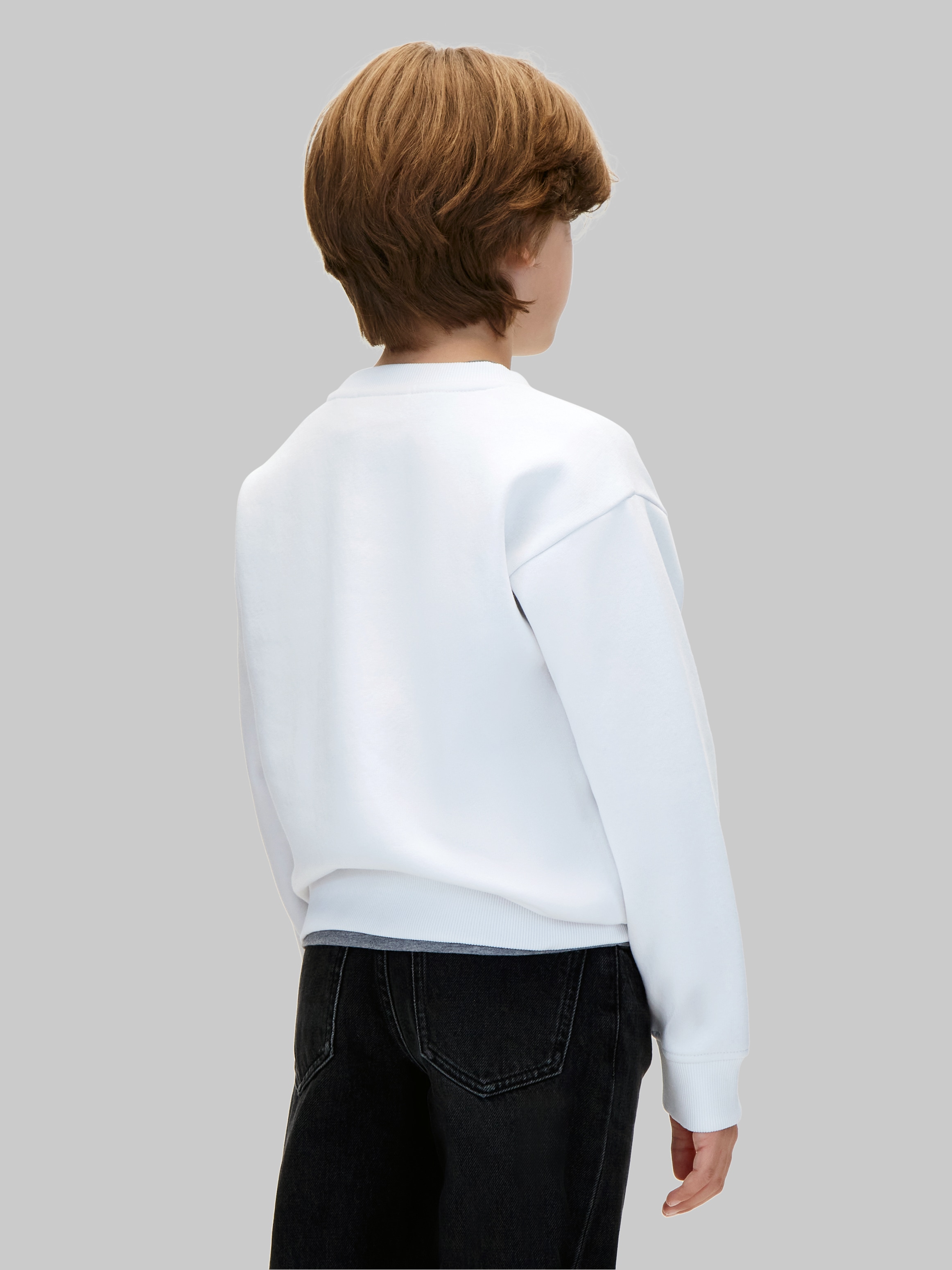 Calvin Klein Jeans Sweatshirt »FILLED MONOLOGO CN SWEATSHIRT«, Regular fit mit Rundhalsausschnitt, Logoschriftzug
