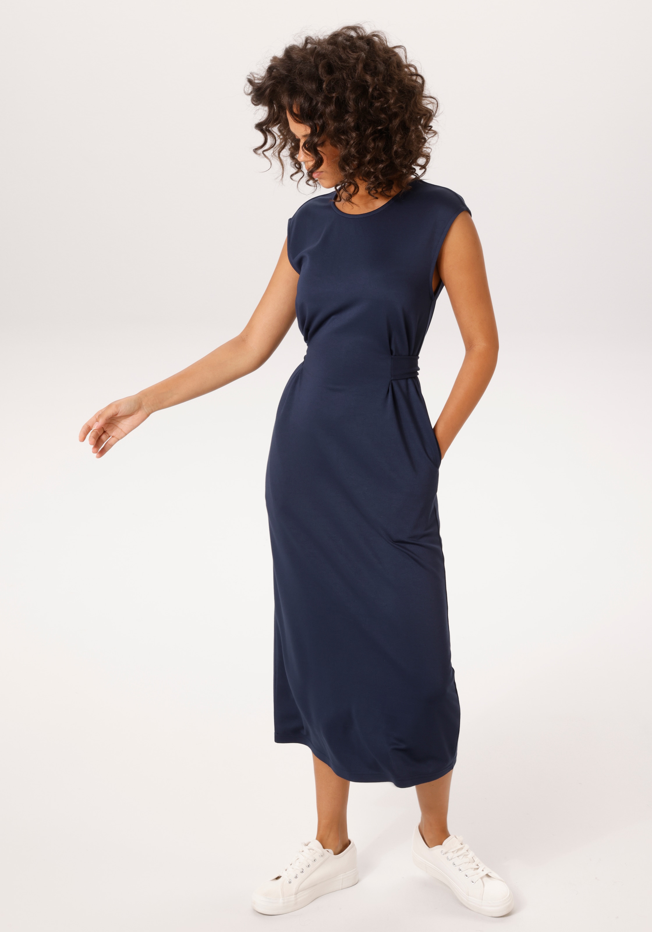Image of Aniston CASUAL Sommerkleid mit fixiertem Bindegürtel