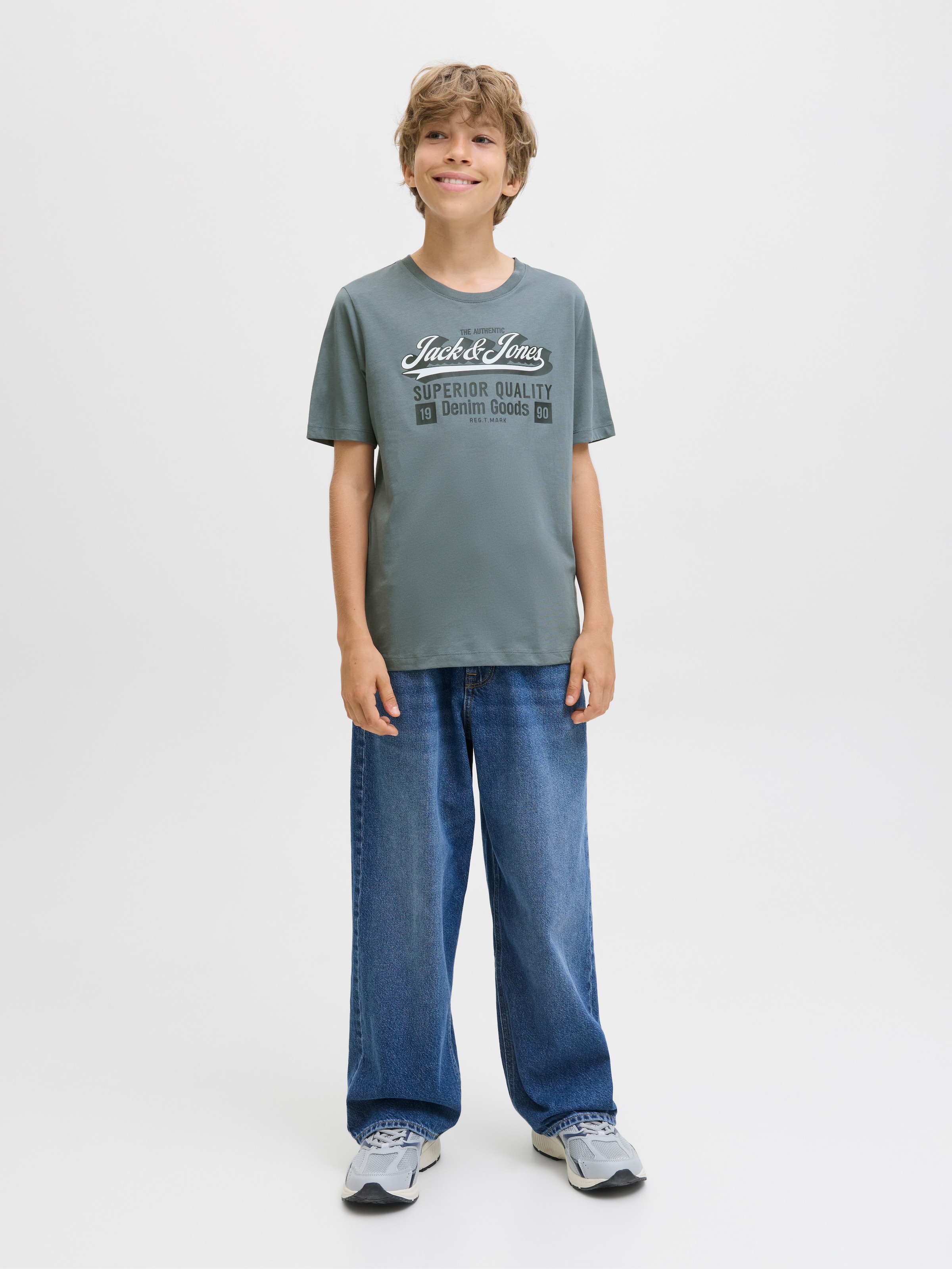 Jack & Jones Junior T-Shirt »JJELOGO TEE SS ONECK 2 COL AW25 NOOS JNR«