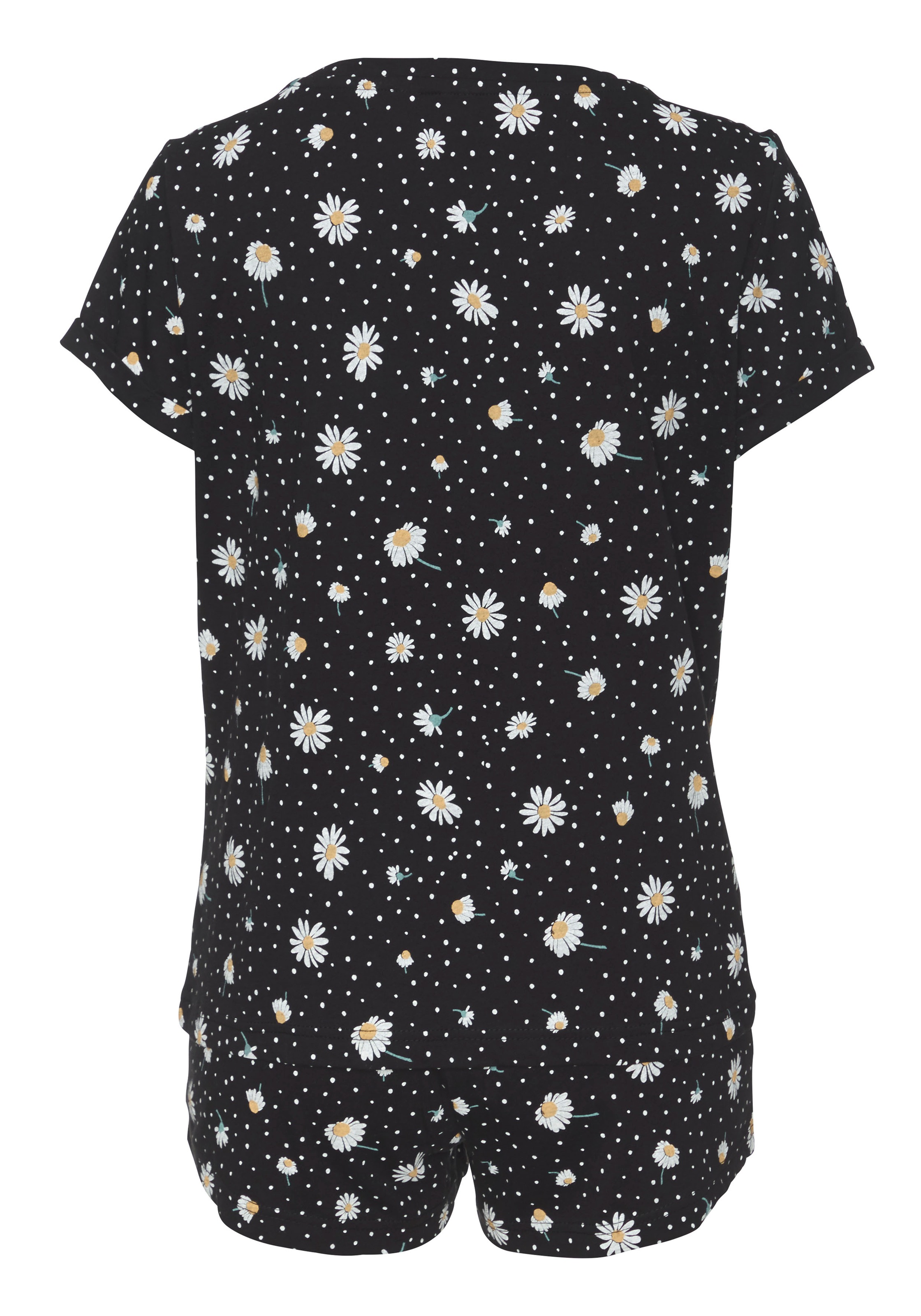 Vivance Dreams Shorty, (2 tlg.), mit Gänseblümchen-Druck