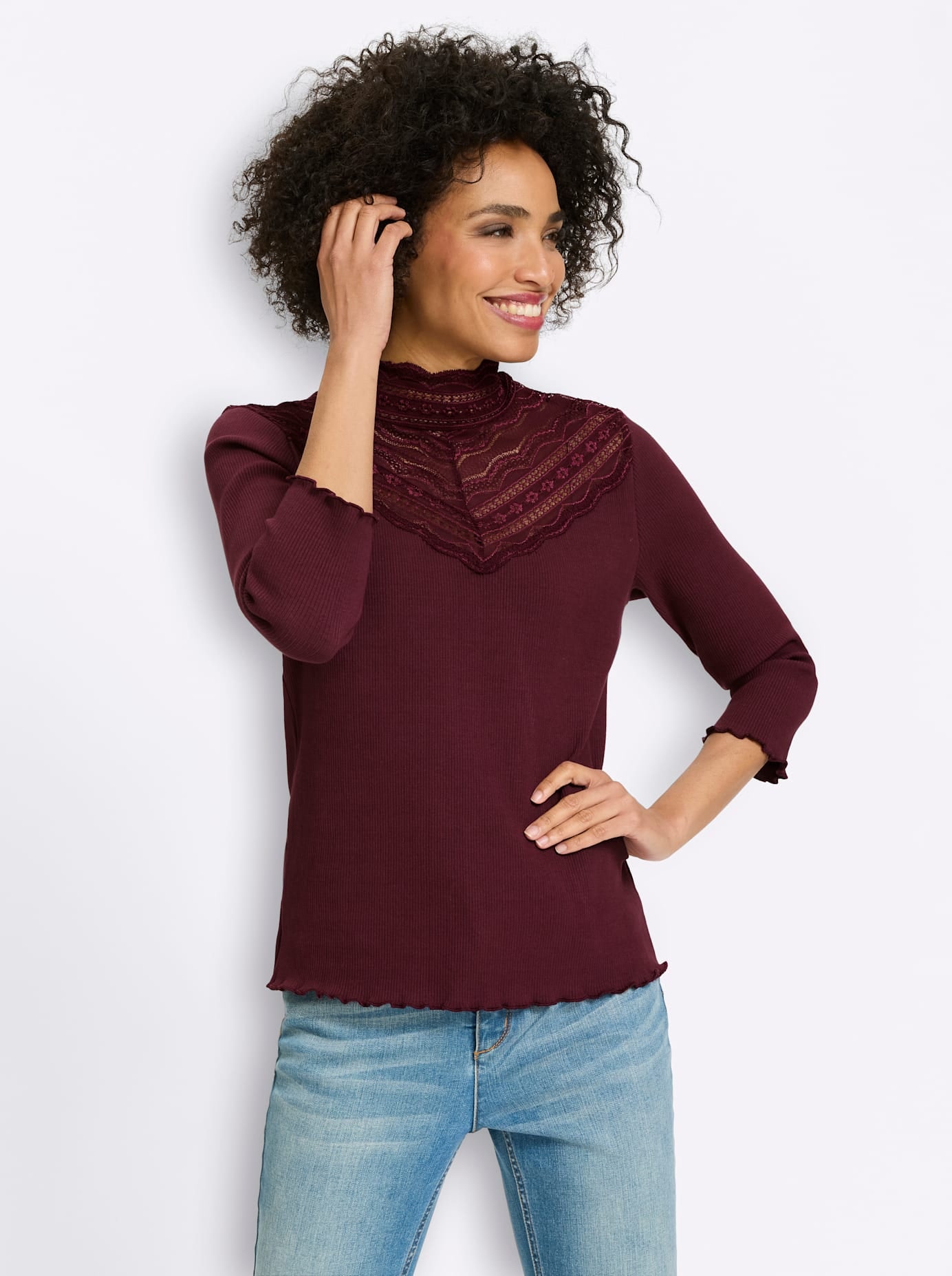 heine 3/4-Arm-Shirt "Shirt" 1