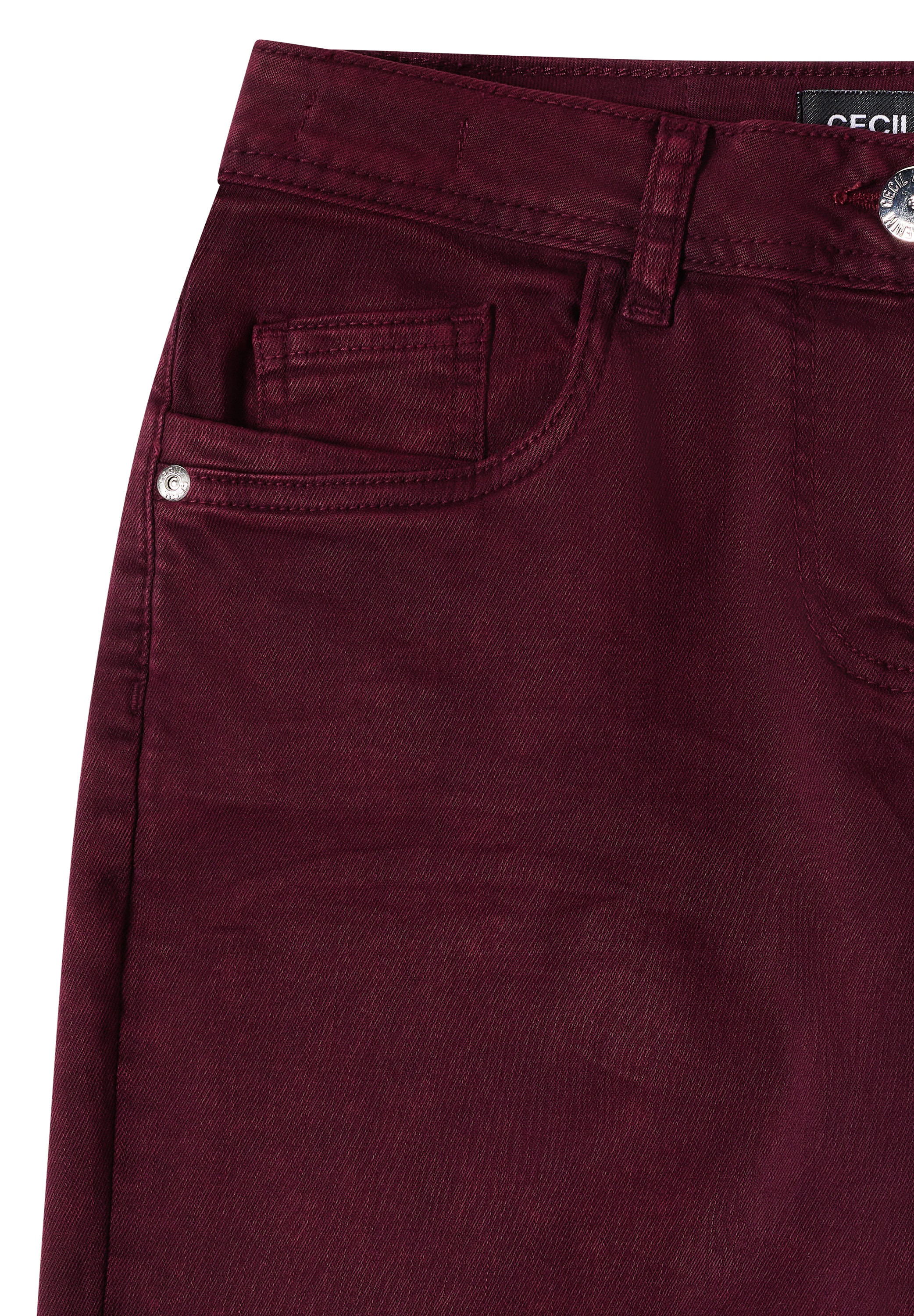 Cecil Loose-fit-Jeans »Sytel Neele Color« Denim im gefärbten Look mit weitem Bein
