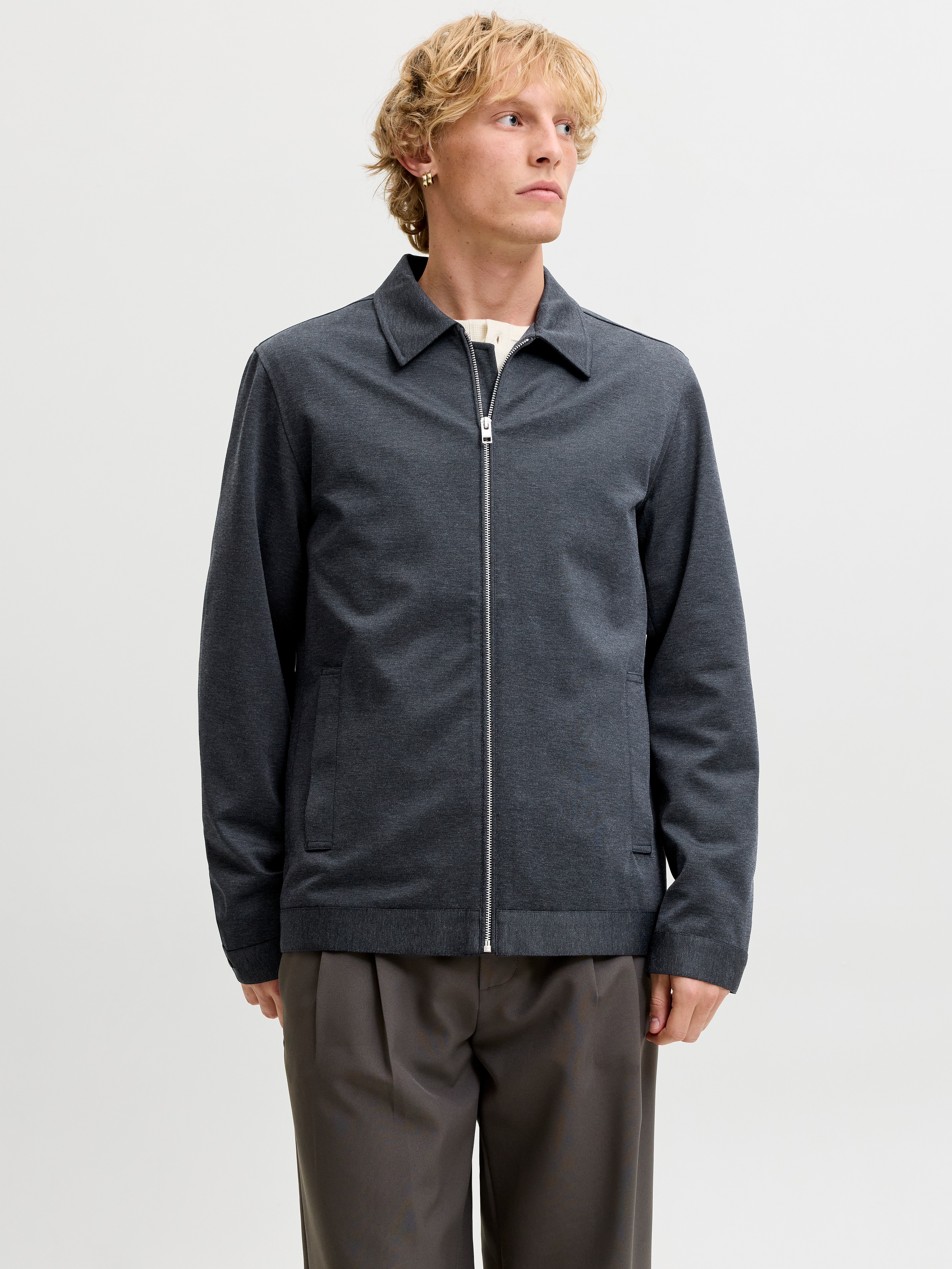 Image of Jack & Jones Jerseysakko "JPRMARTIN JERSEY HYBRID BLAZER SN" Materialmix, slim fit