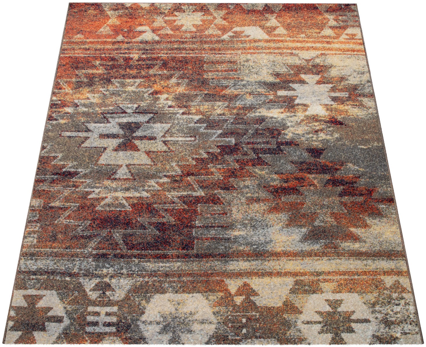 Image of Paco Home Teppich »Jazz 709«, rechteckig, 9 mm Höhe, Kurzflor, modernes Ethno Design und Used-Look, ideal im Wohnzimmer & Schlafzimmer bei Ackermann Versand Schweiz