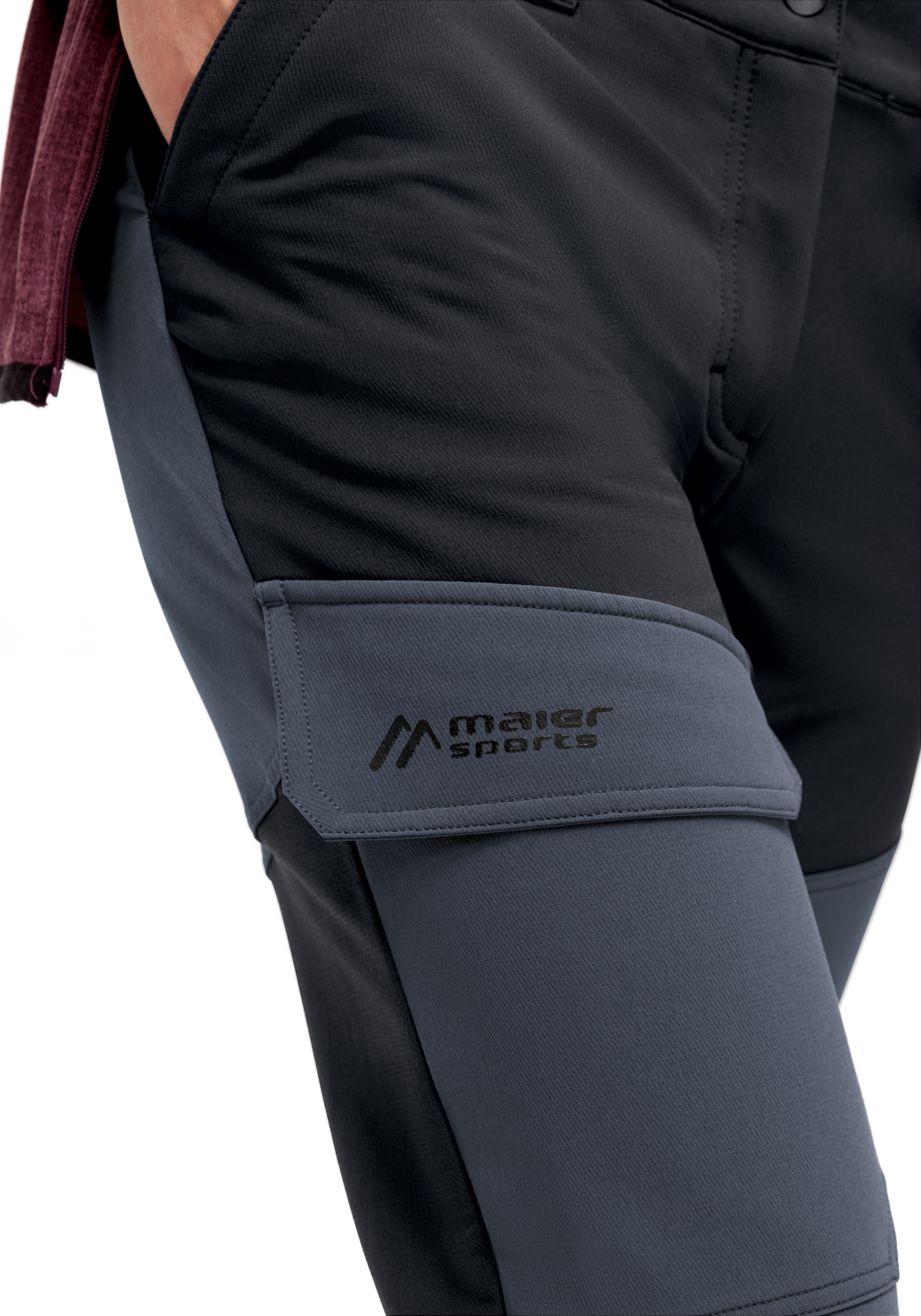 Maier Sports Outdoorhose »DA-HOSE EL. FLEECEFLEX W«  mit mSTRETCH Tec 4, wasserabweisend, aus Polyester und Elasthan