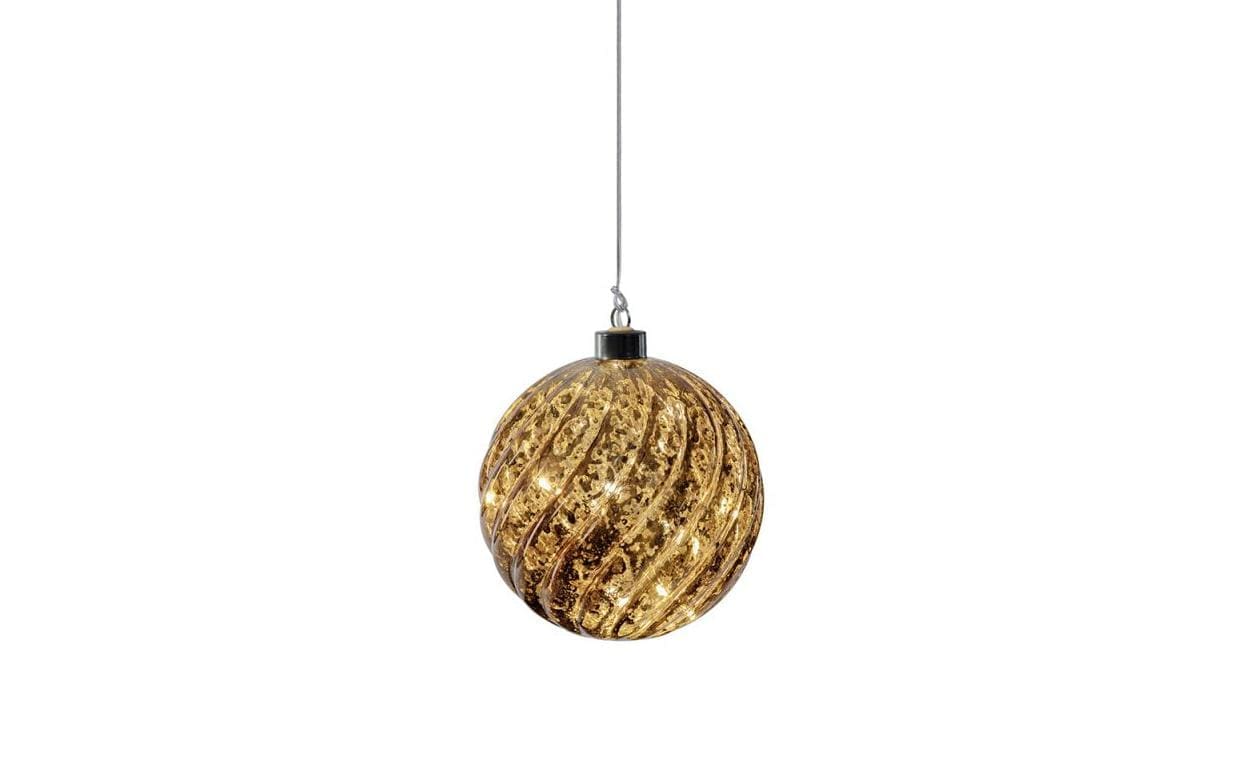 LED Dekofigur »Glass ball brown 12 cm Warmweiss«