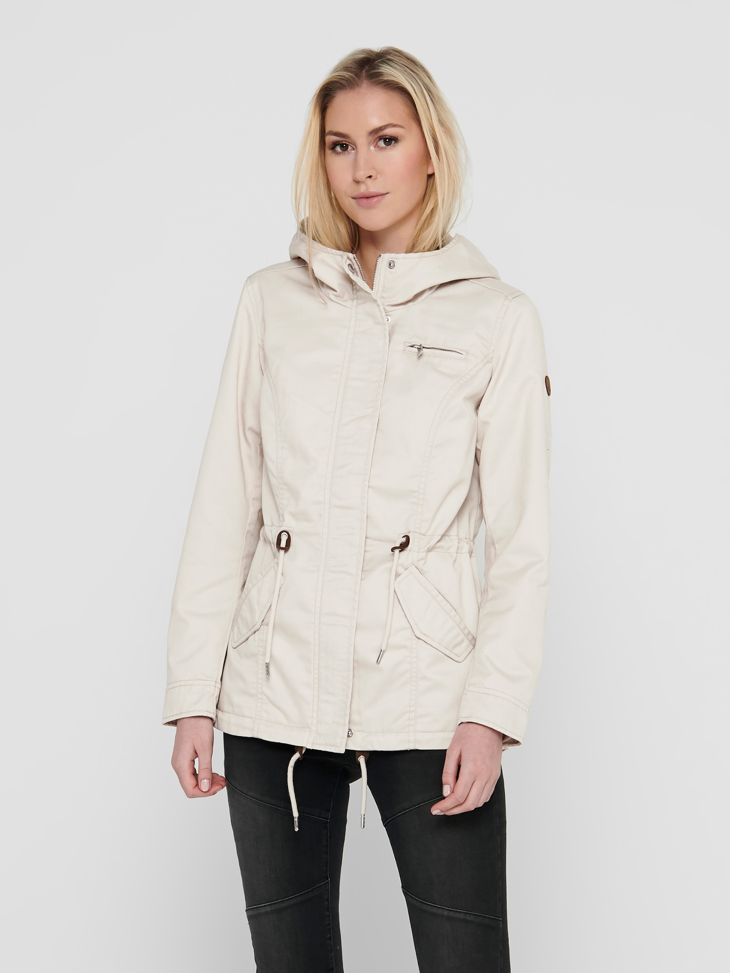 Image of ONLY Parka "ONLLORCA CANVAS PARKA CC OTW" mit Kapuze mit Kapuze