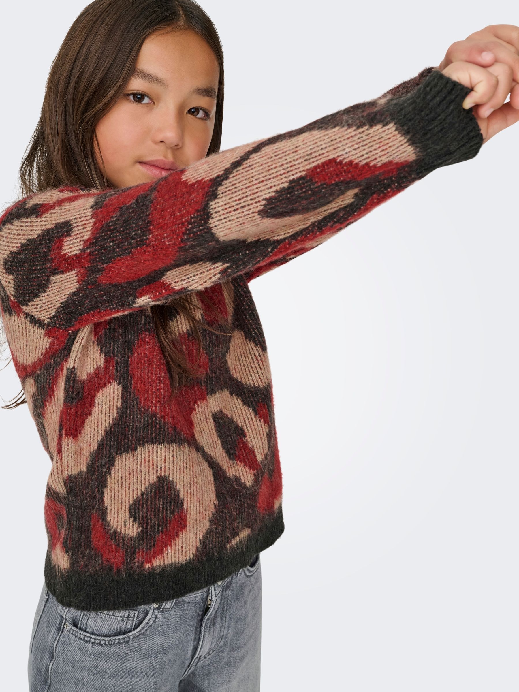 KIDS ONLY Pull à col rond »KOGWILD L/S JQ O-NECK KNT«