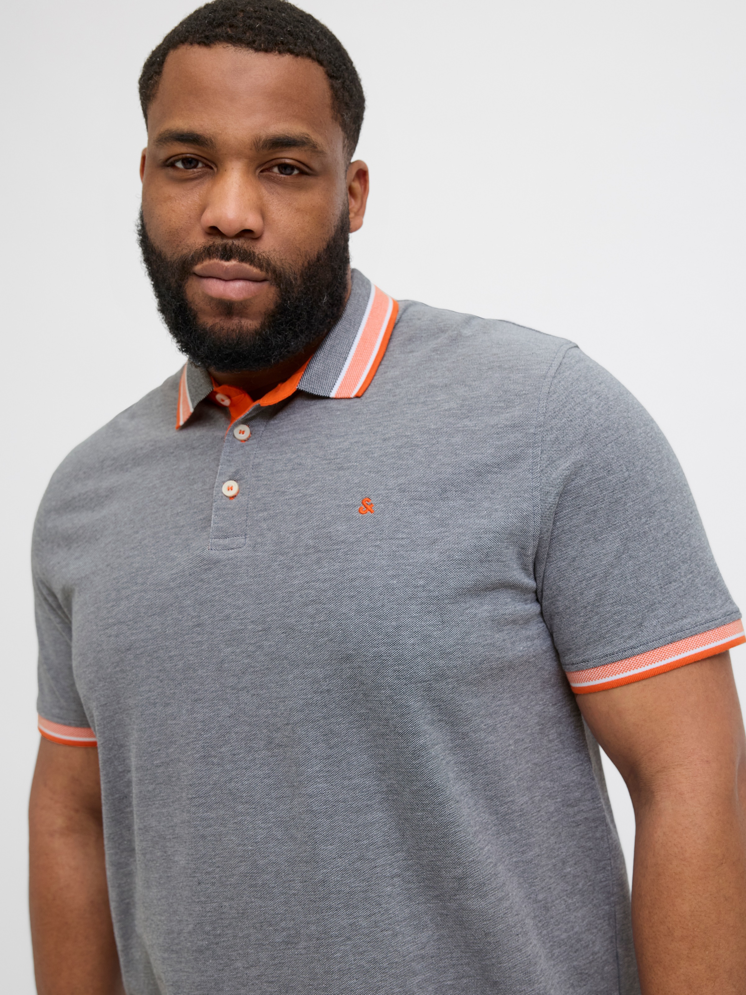 Jack & Jones PlusSize Poloshirt »JJEPAULOS POLO SS NOOS PLS«, mit Logo Stickerei
